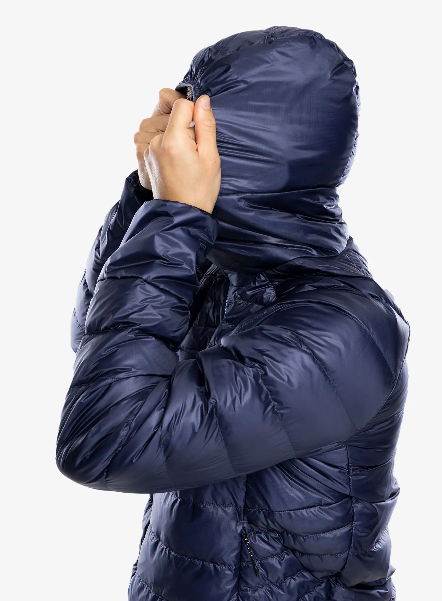 Puhovka adidas TERREX Xperior COLD.RDY Down Hooded Jkt - shadow navy