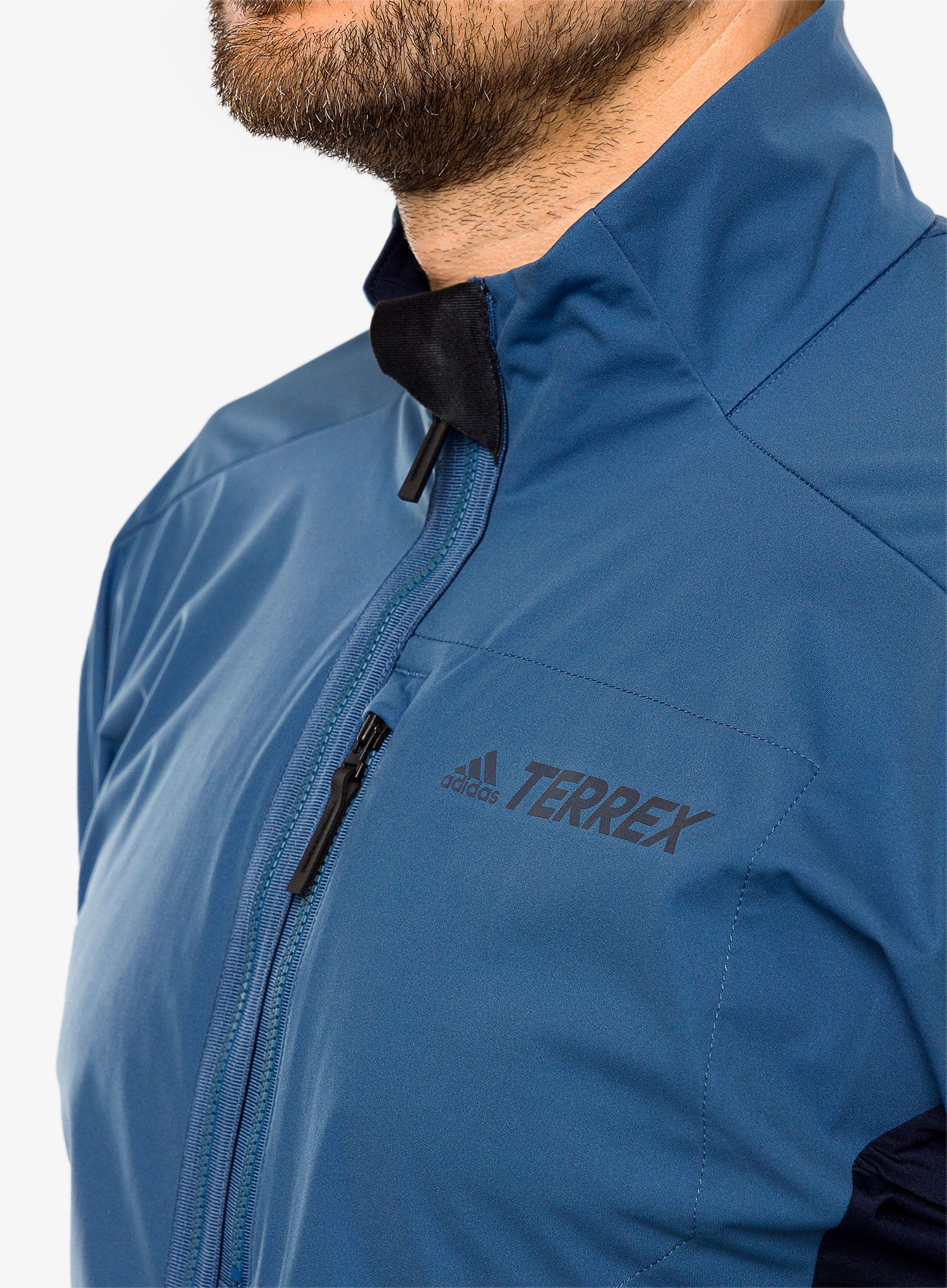 Moška jakna adidas TERREX Xperior Cross-Country Ski Soft Shell Jacket - wonder steel