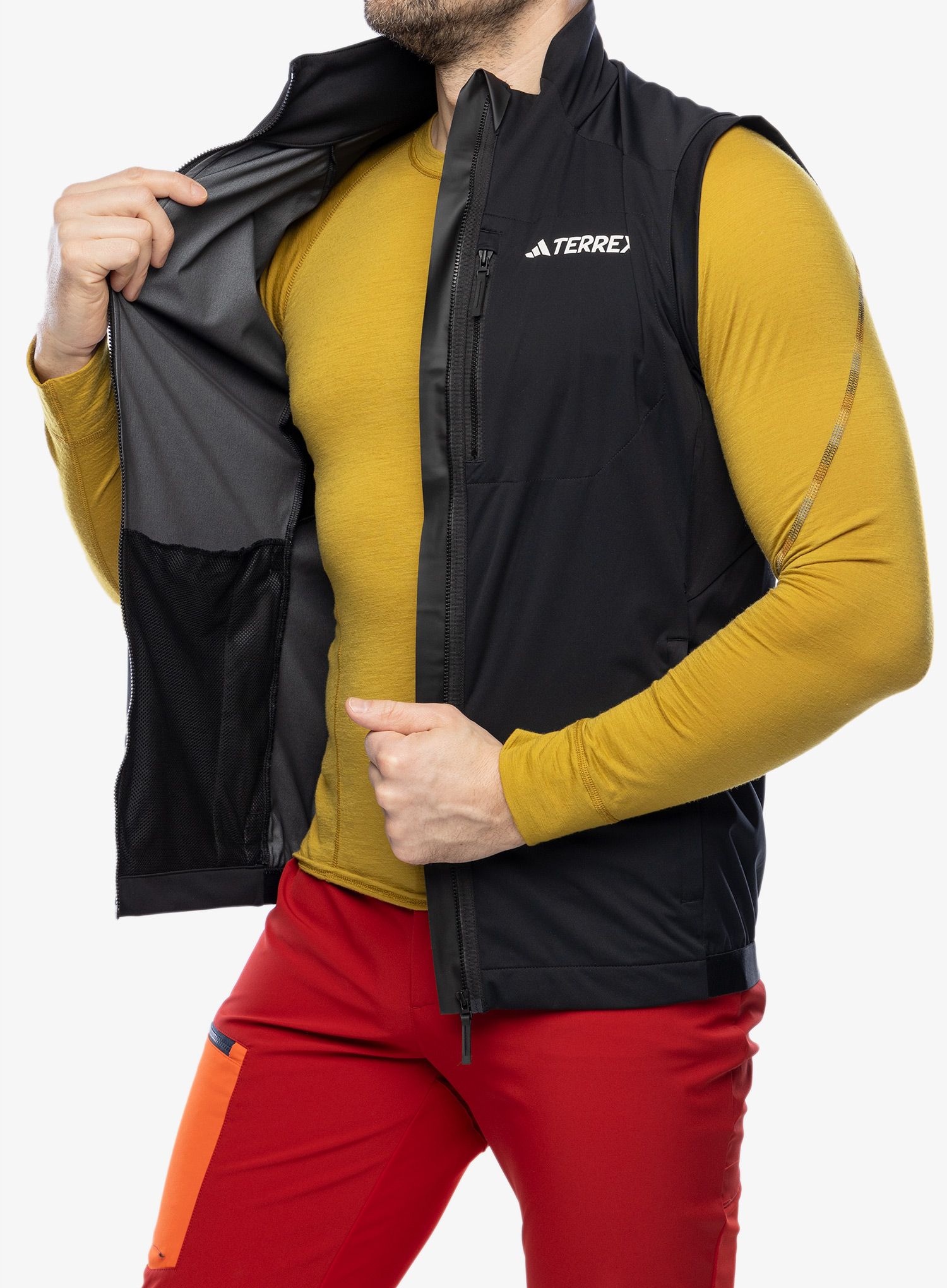 Brezrokavnik adidas TERREX Xperior Cross-Country Ski Soft Shell Vest - black