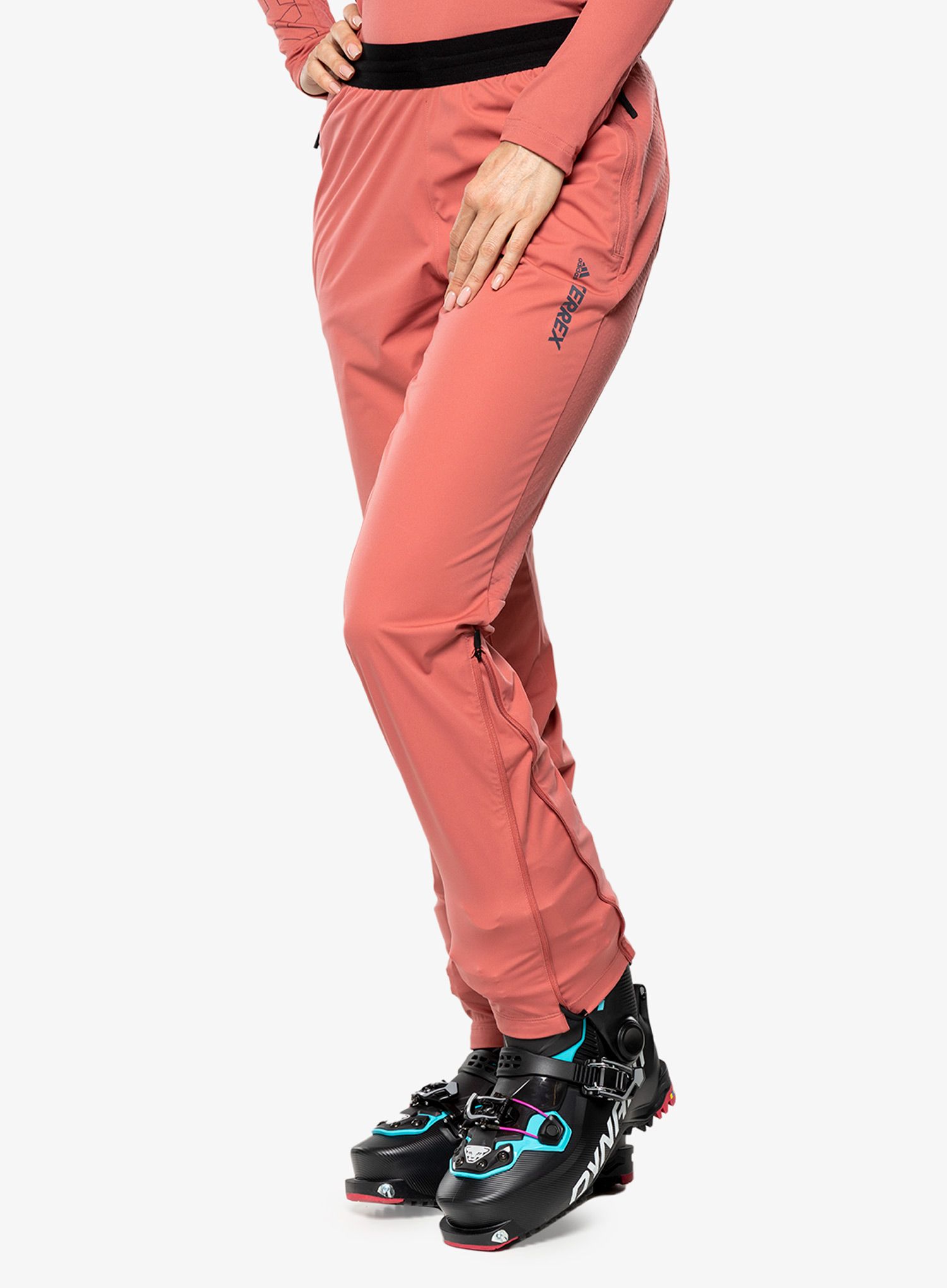 Ženske smučarske hlače adidas TERREX Xperior Cross-Country Ski Soft Shell - wonder red