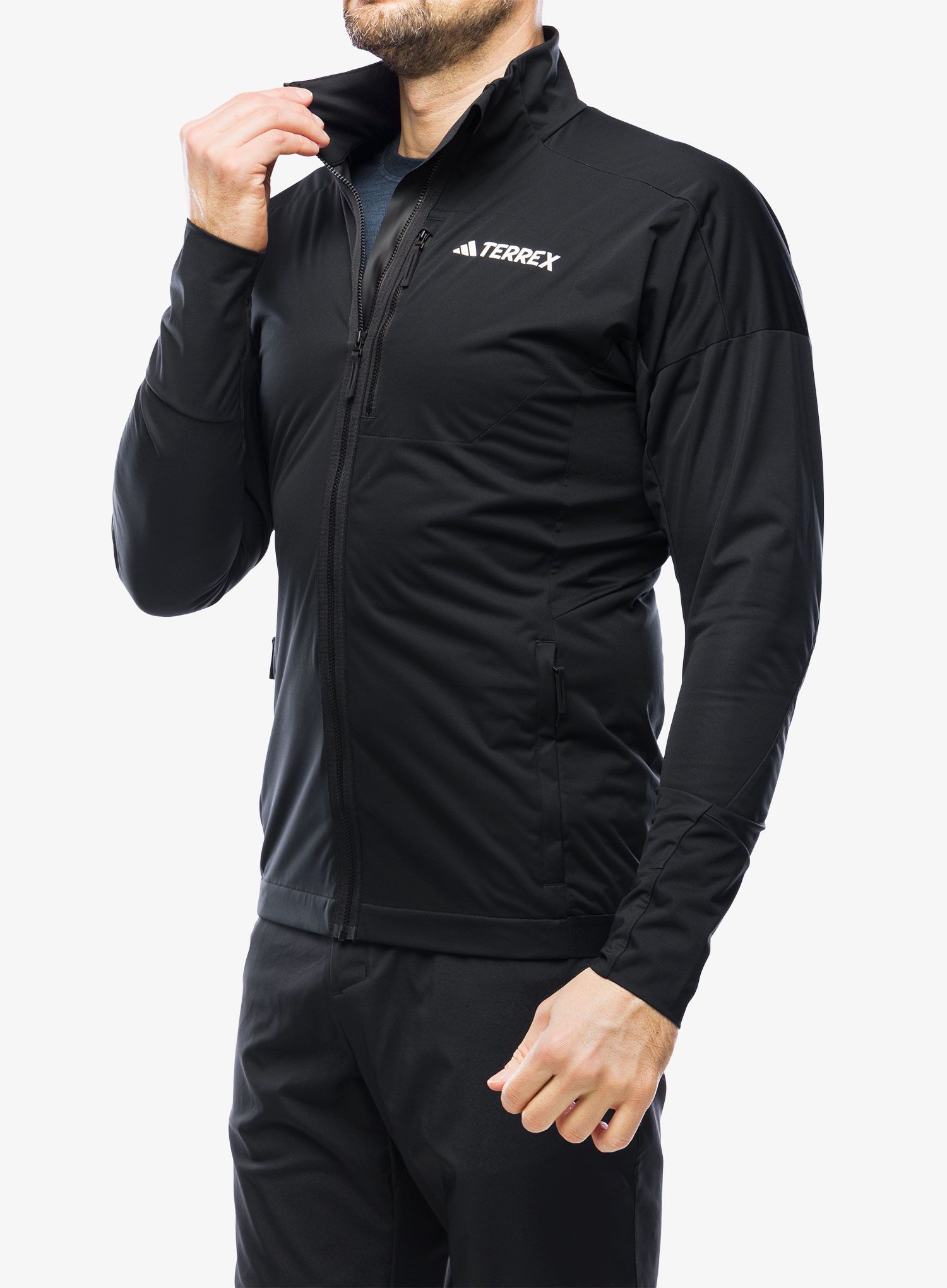 Jakna za turno smučanje adidas TERREX Xperior Crosscountry Ski Softshell Jacket - black