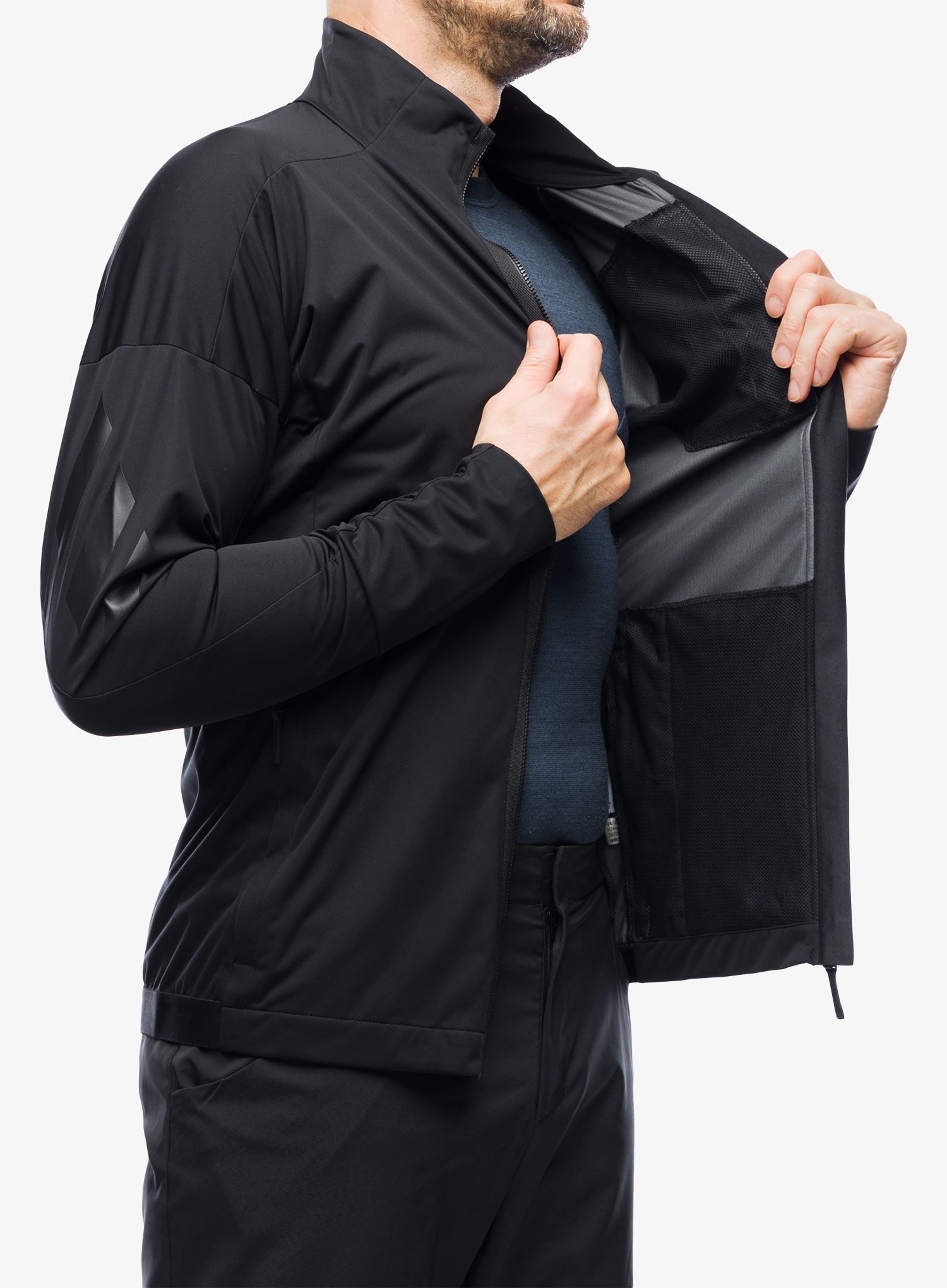 Jakna za turno smučanje adidas TERREX Xperior Crosscountry Ski Softshell Jacket - black