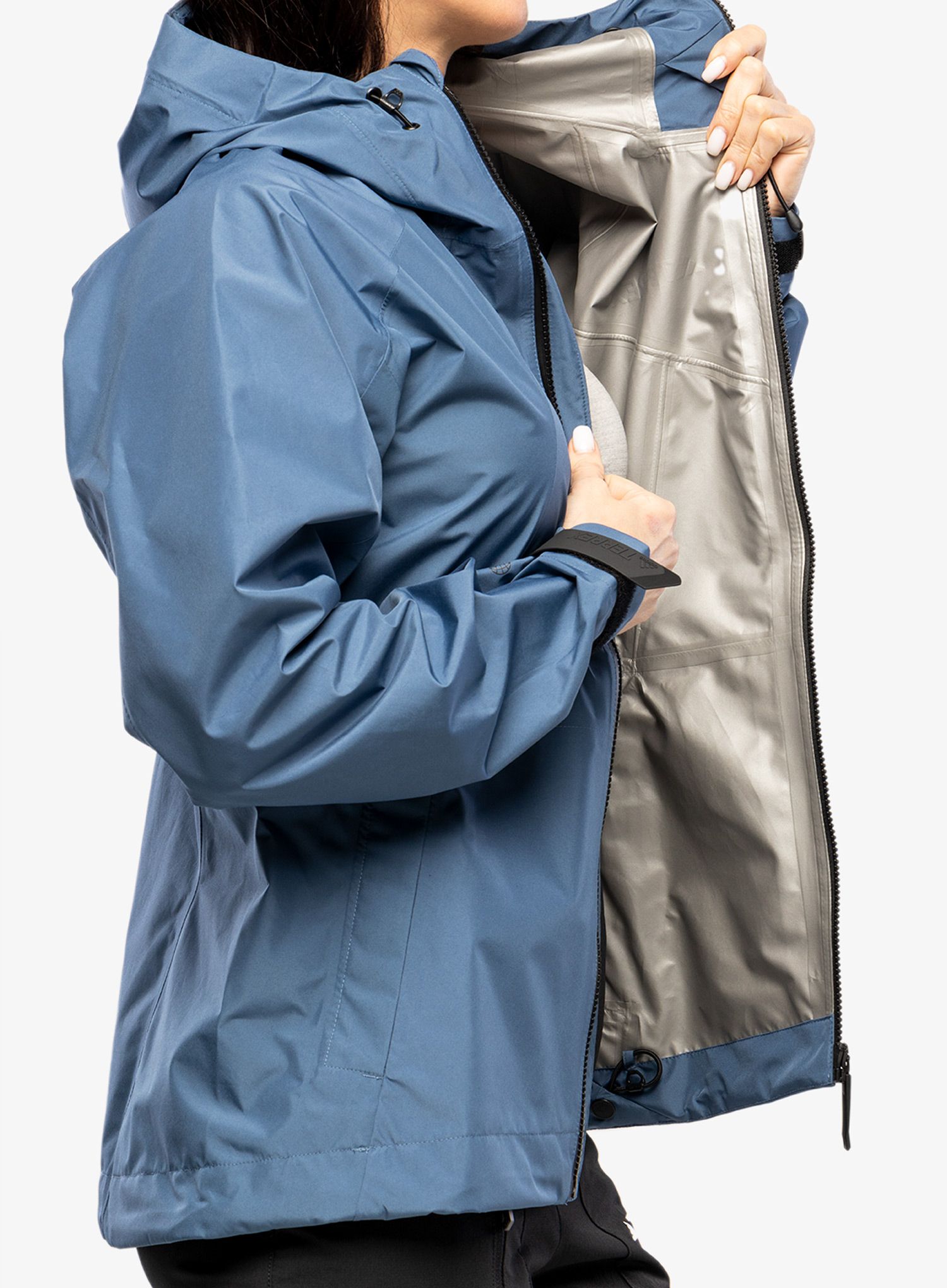 Ženska nepremočljiva jakna adidas TERREX Xperior GORE-TEX Paclite Rain Jacket - wonder steel