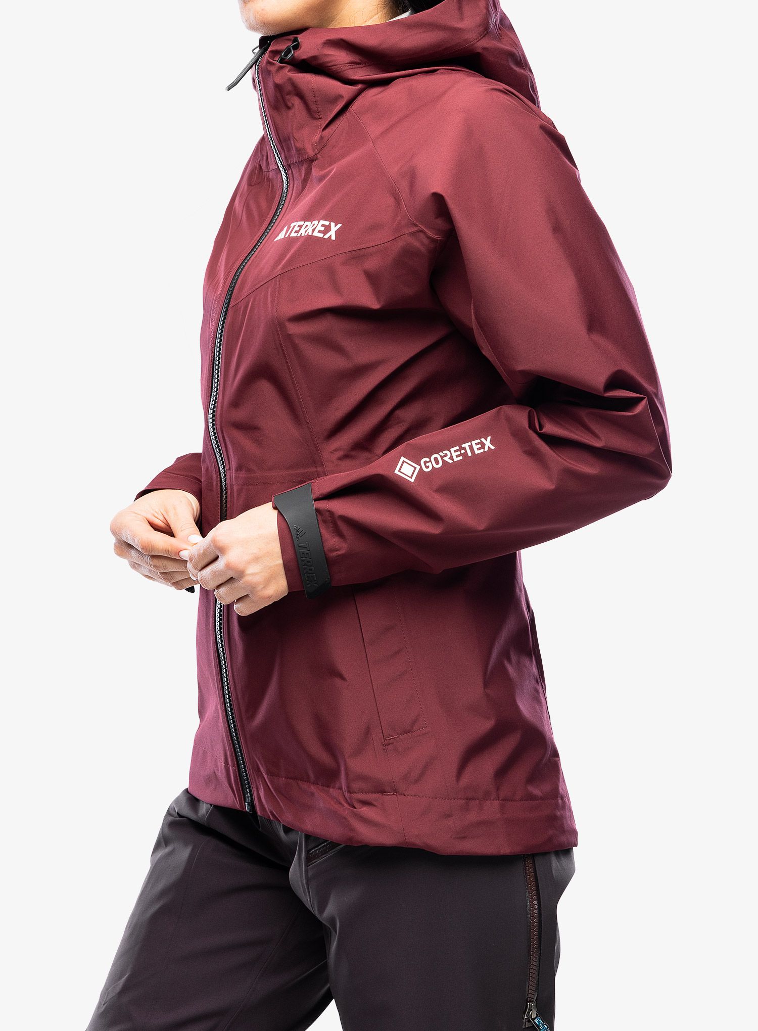 Ženska jakna adidas TERREX Xperior GORE-TEX Paclite Rain Jacket - shadow brown