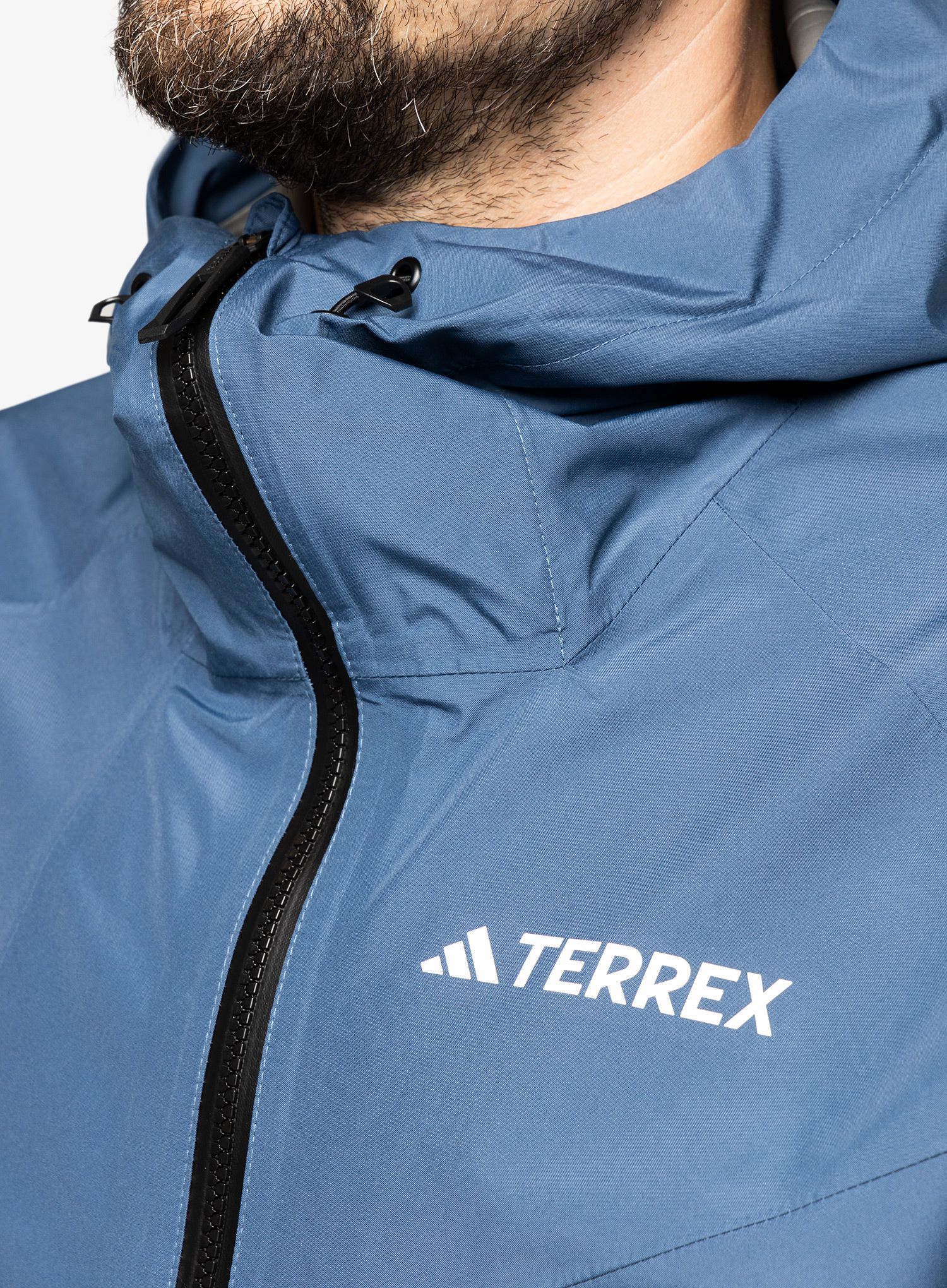 Nepremočljiva jakna adidas TERREX Xperior GORE-TEX Paclite Rain Jacket - wonder steel