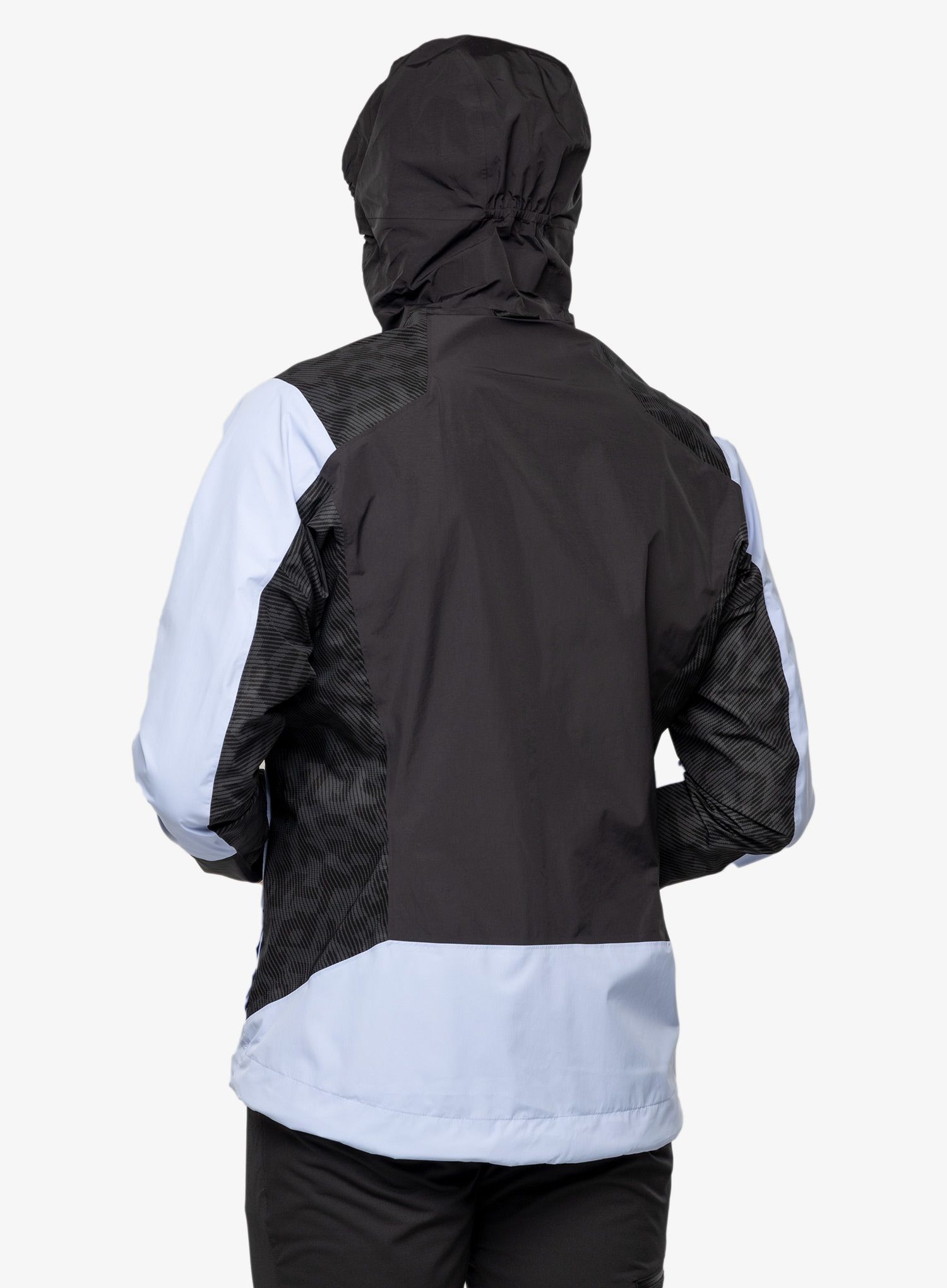 Nepremočljiva jakna adidas TERREX Xperior Hybrid Primeknit Rain Jkt - blue dawn/black