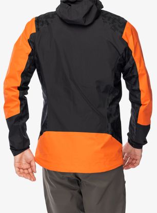 Nepremočljiva jakna adidas TERREX Xperior Hybrid Primeknit Rain Jkt - semi impact orange/black
