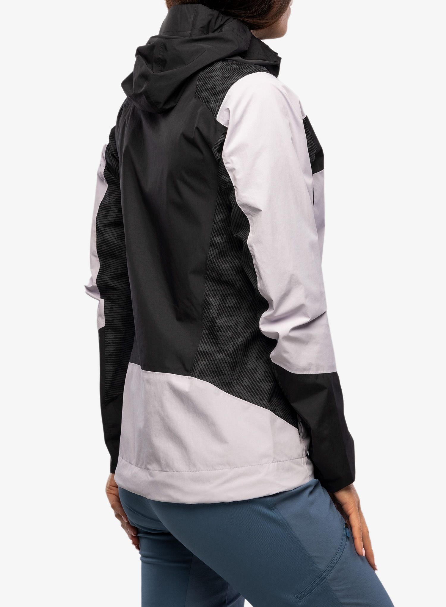 Ženska nepremočljiva jakna adidas TERREX Xperior Hybrid Primeknit Rain Jkt - silver dawn/black