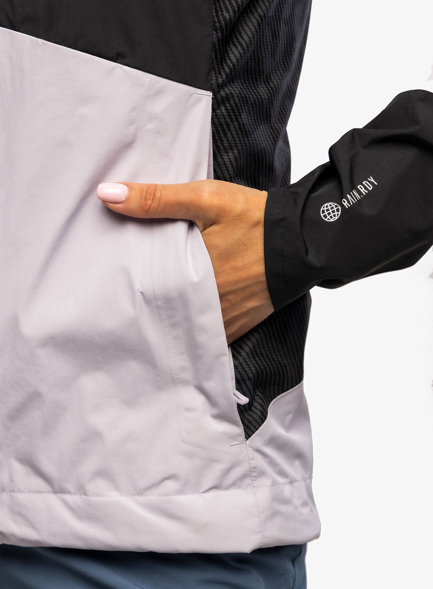 Ženska nepremočljiva jakna adidas TERREX Xperior Hybrid Primeknit Rain Jkt - silver dawn/black