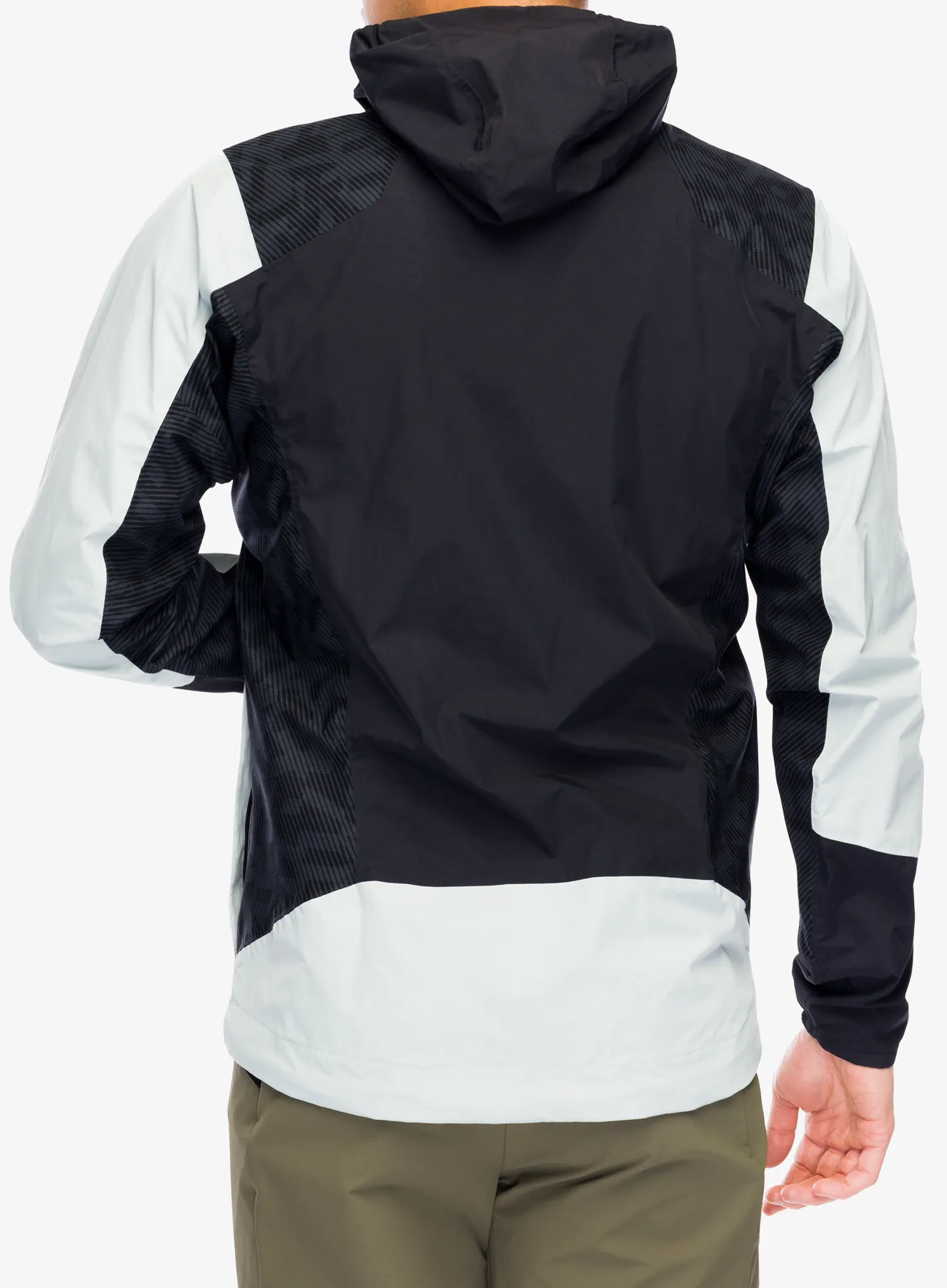 Moška dežna jakna adidas TERREX Xperior Hybrid Primeknit Rain Jkt - wonsil/black