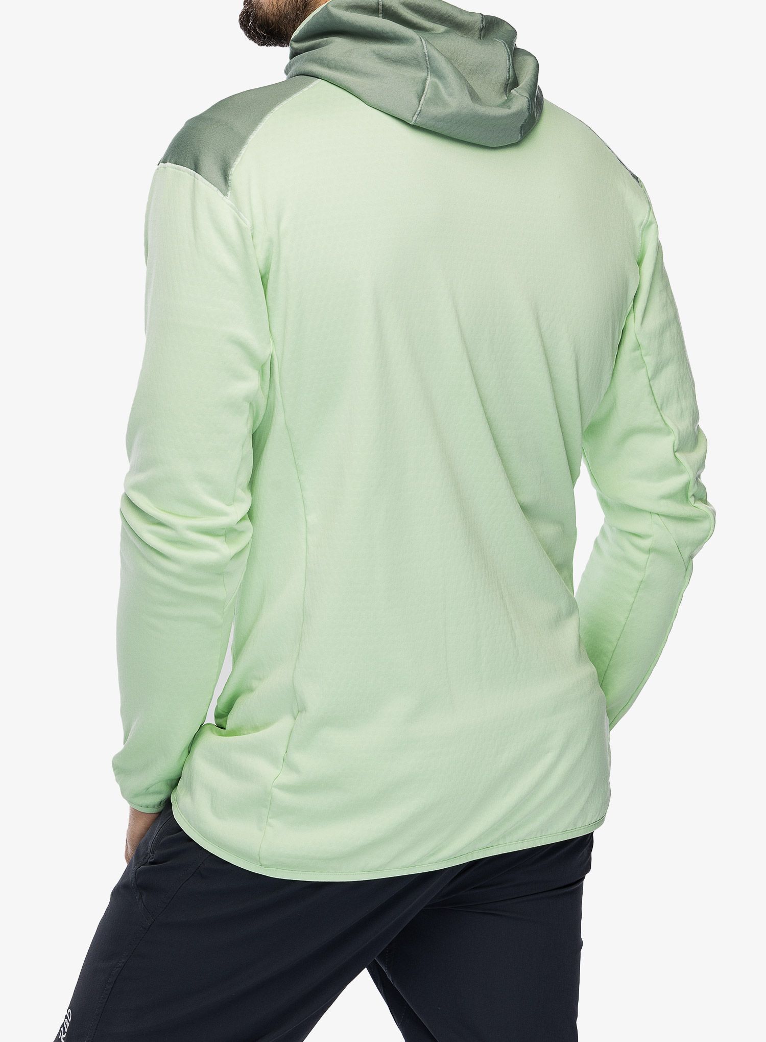 Jopica adidas TERREX Xperior Light Fleece Hooded Jacket - semi green spark/silver green