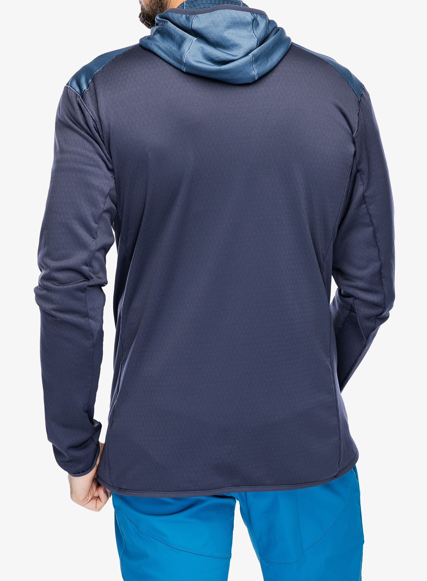 Jopica s kapuco adidas TERREX Xperior Light Fleece Hooded Jacket - shadow navy/wonder steel