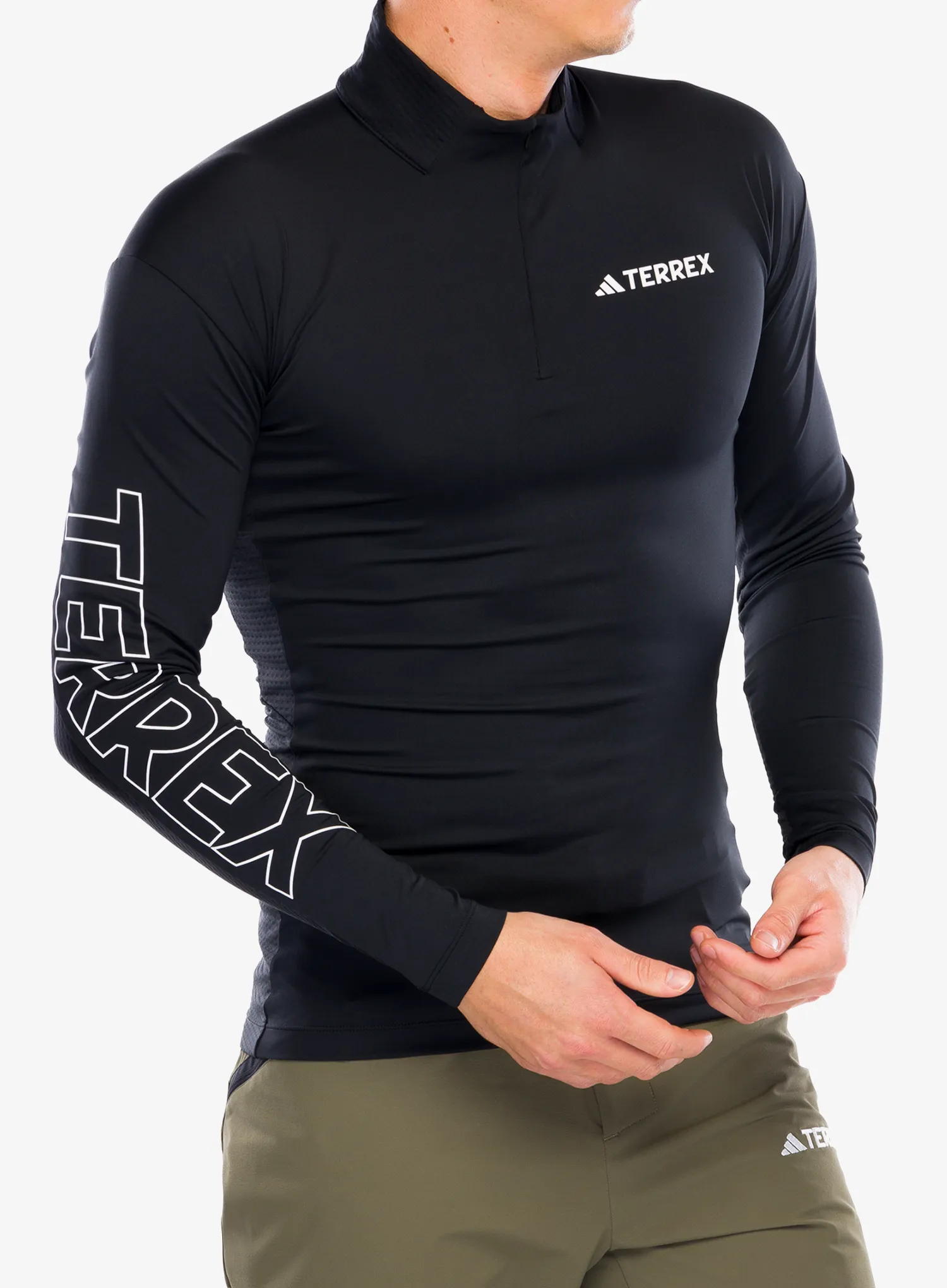 Jopica z zadrgo adidas TERREX Xperior Longsleeve - black
