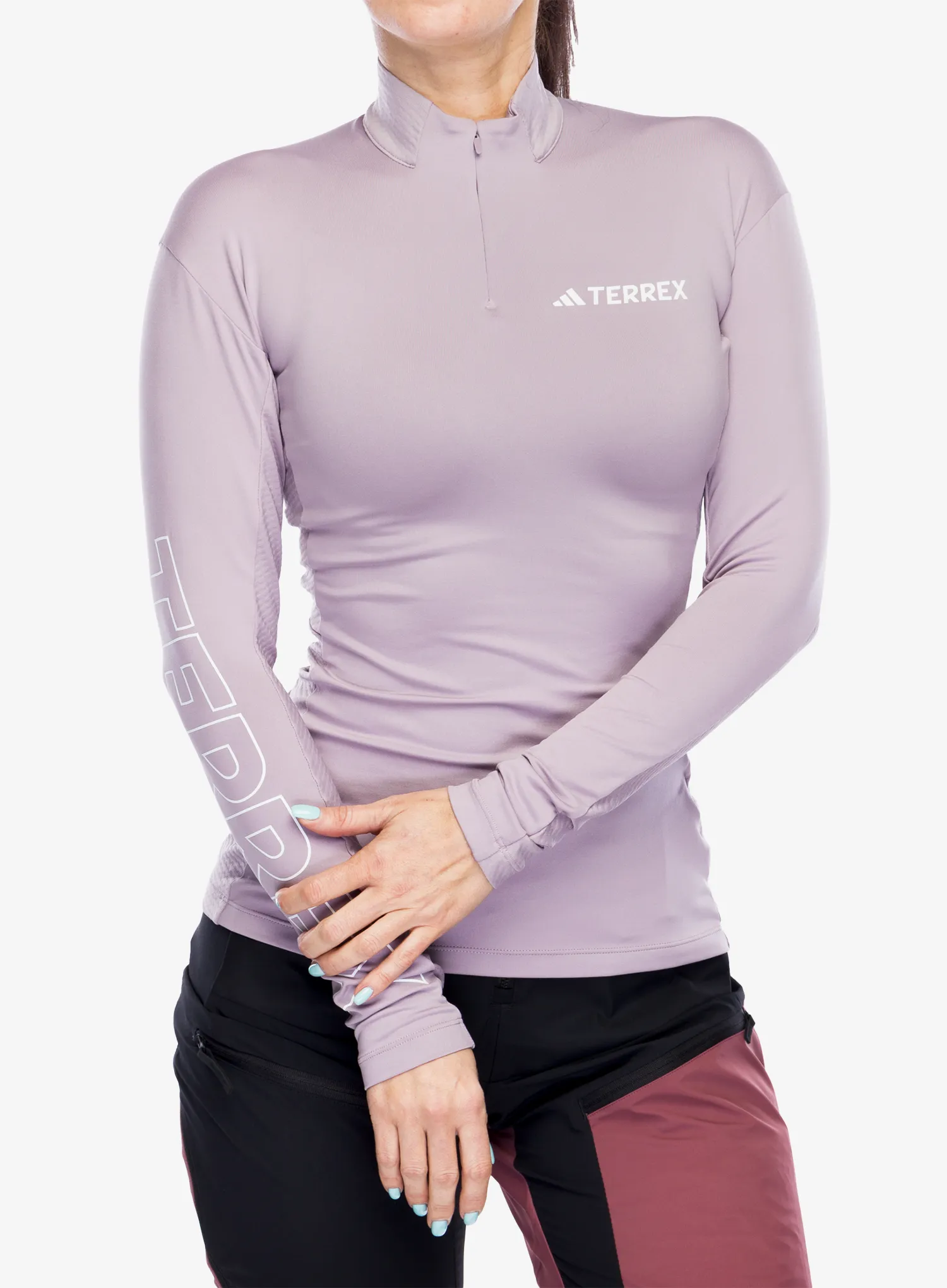Ženska jopica adidas TERREX Xperior Longsleeve - preloved fig