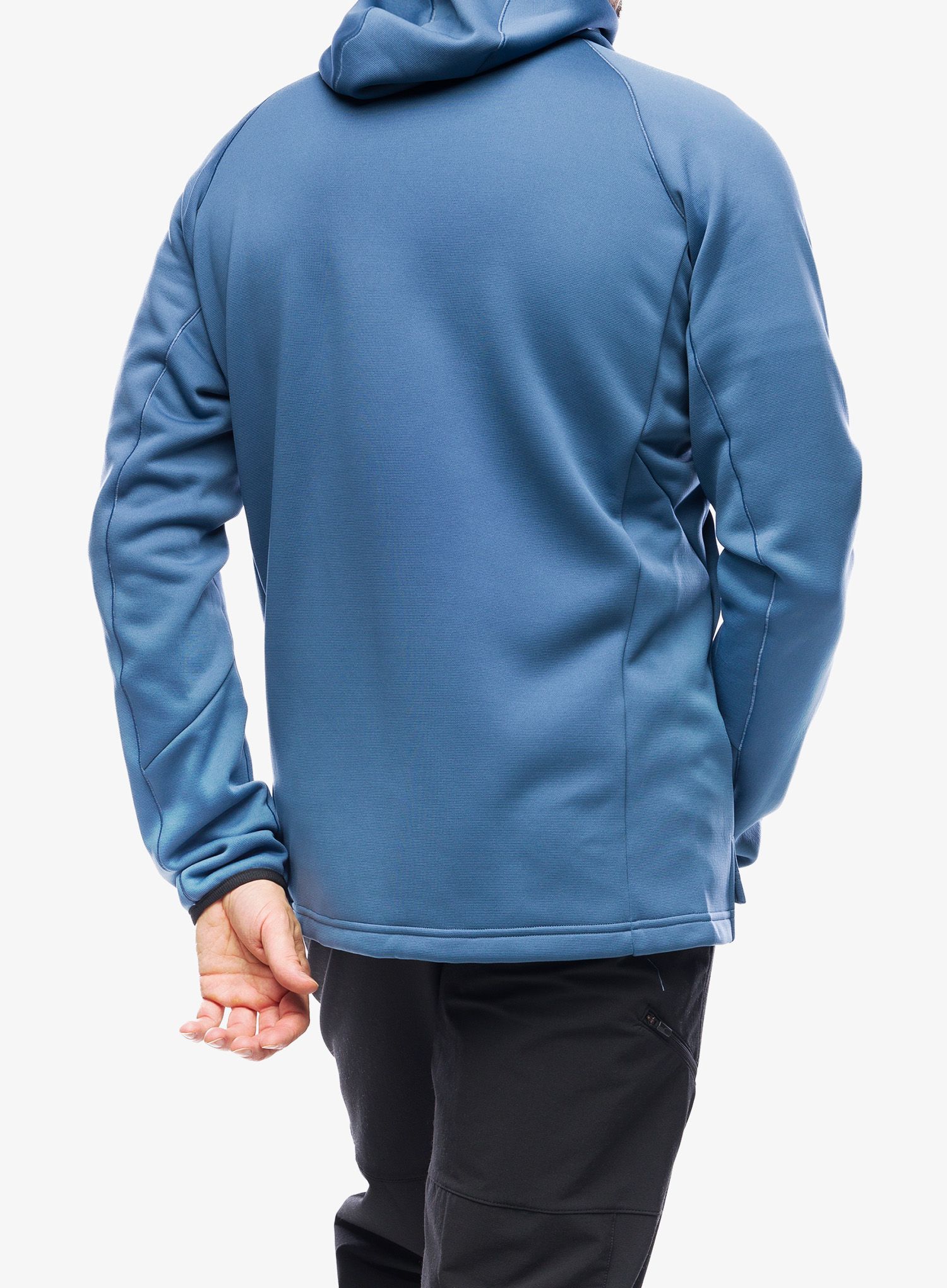 Flis adidas TERREX Xperior Medium Fleece Hooded Jacket - wonder steel/black