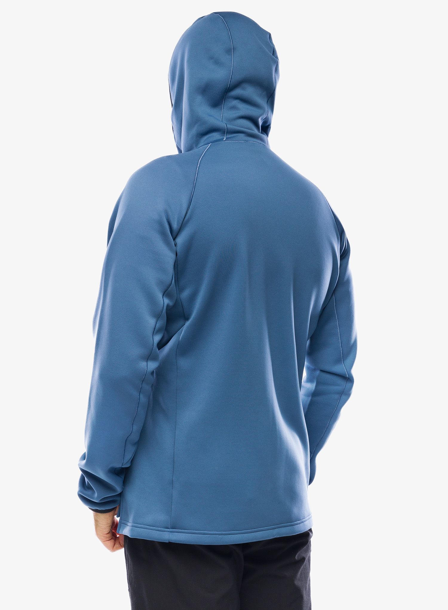 Flis adidas TERREX Xperior Medium Fleece Hooded Jacket - wonder steel/black
