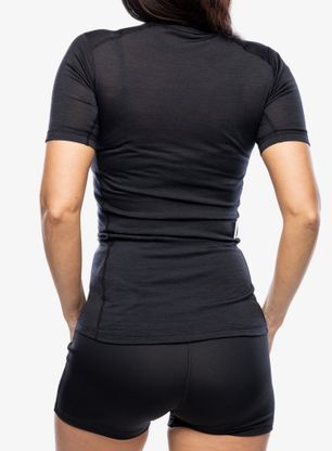 Ženska termo majica adidas TERREX Xperior Merino 150 Baselayer SS - black