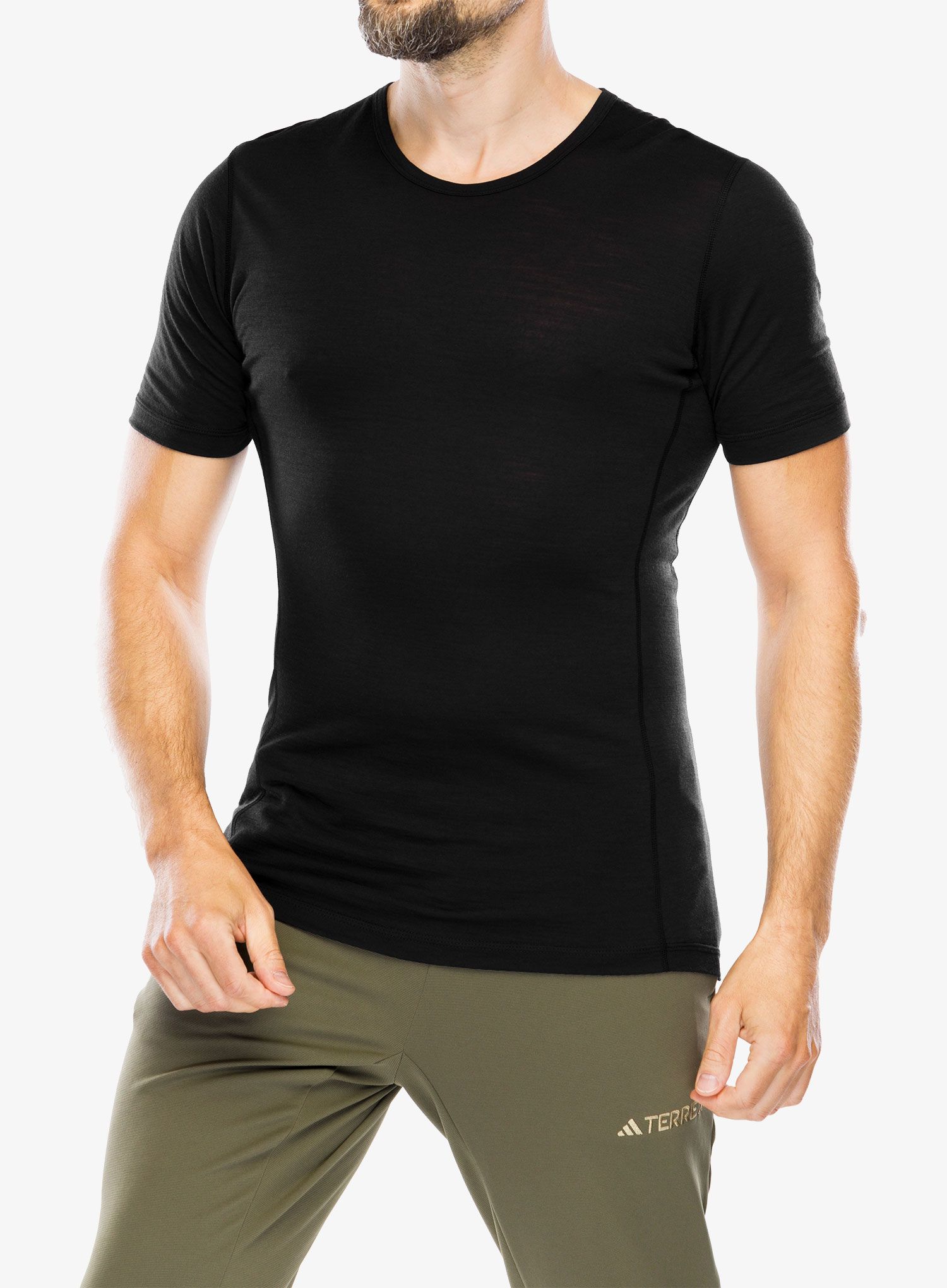 Termo majica adidas TERREX Xperior Merino 150 Baselayer SS - black
