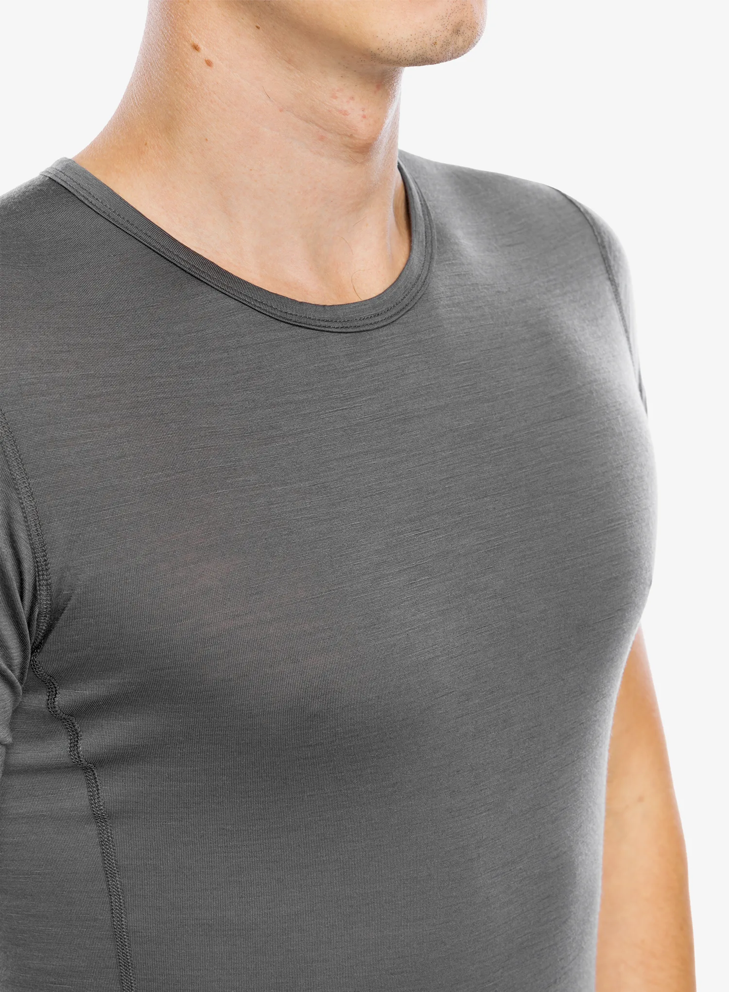 Termo majica adidas TERREX Xperior Merino 150 Baselayer SS - grey five