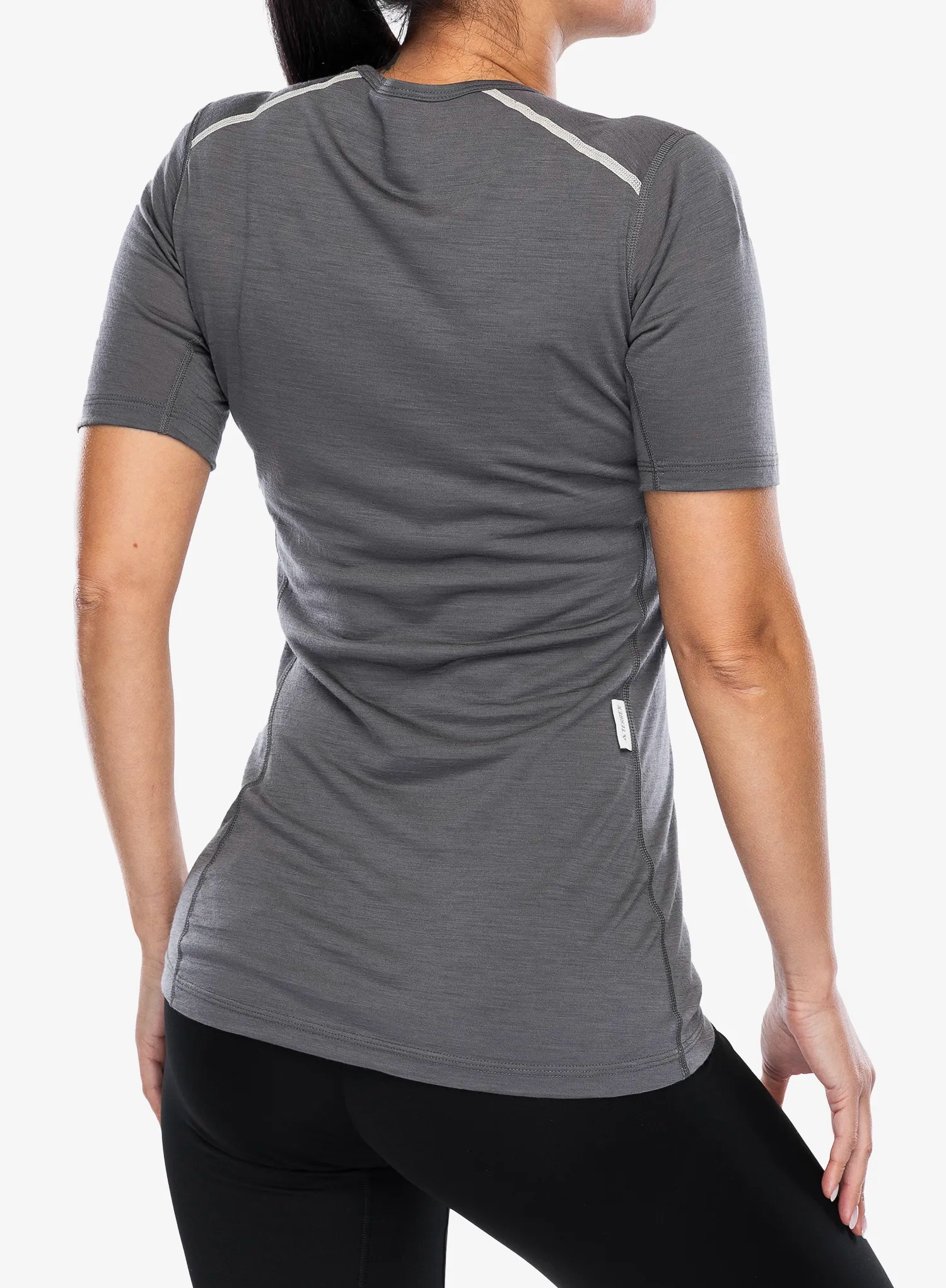 Ženska termo majica adidas TERREX Xperior Merino 150 Baselayer SS - grey five