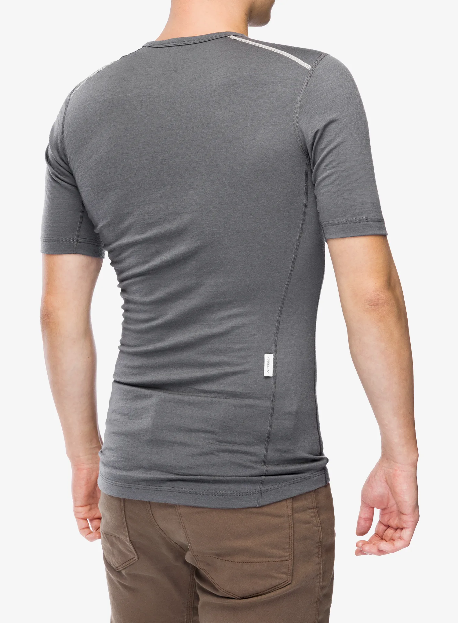 Termo majica adidas TERREX Xperior Merino 200 Base Layer SS - grey five