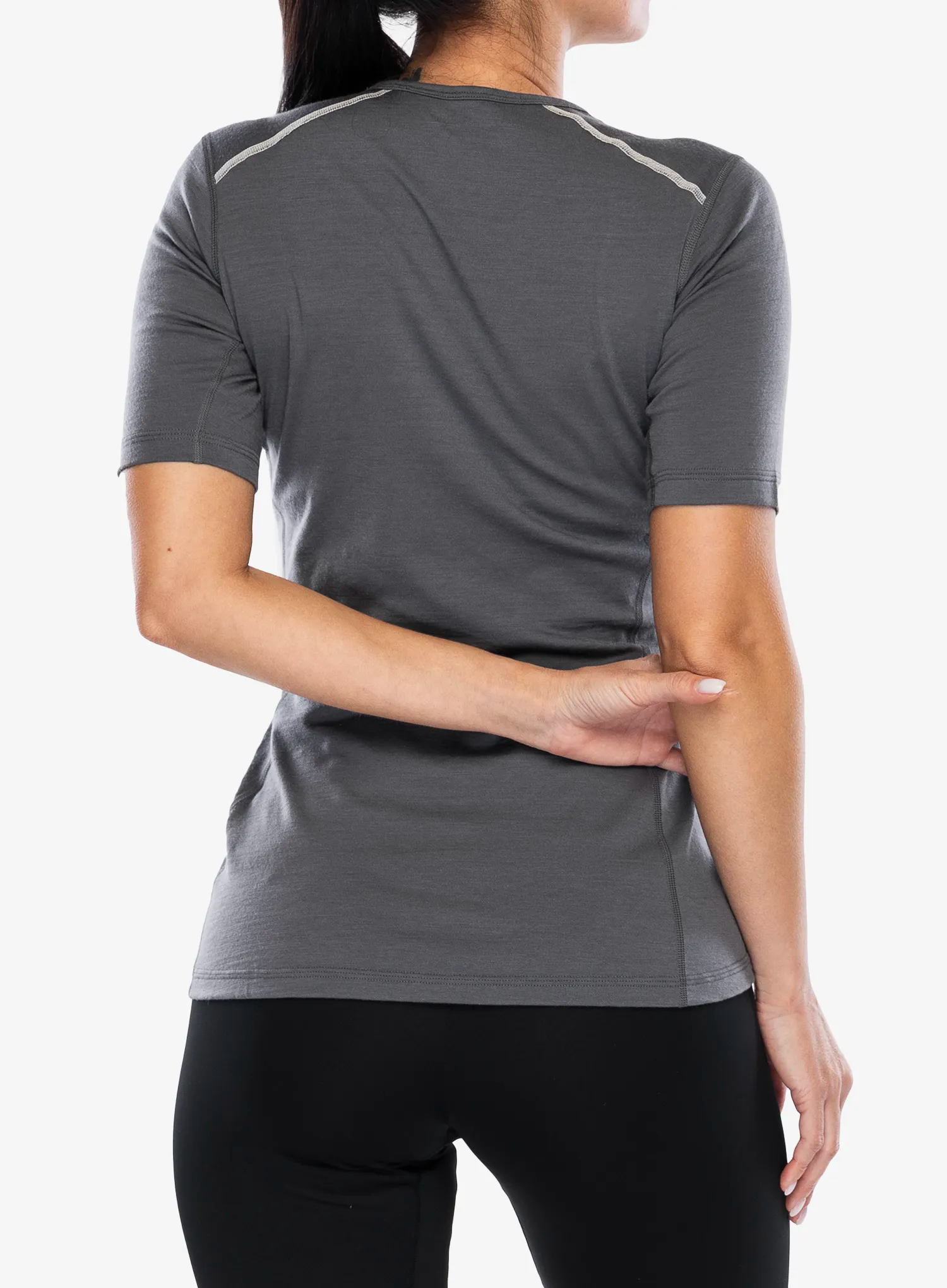 Ženska termo majica adidas TERREX Xperior Merino 200 Base Layer SS - grey five