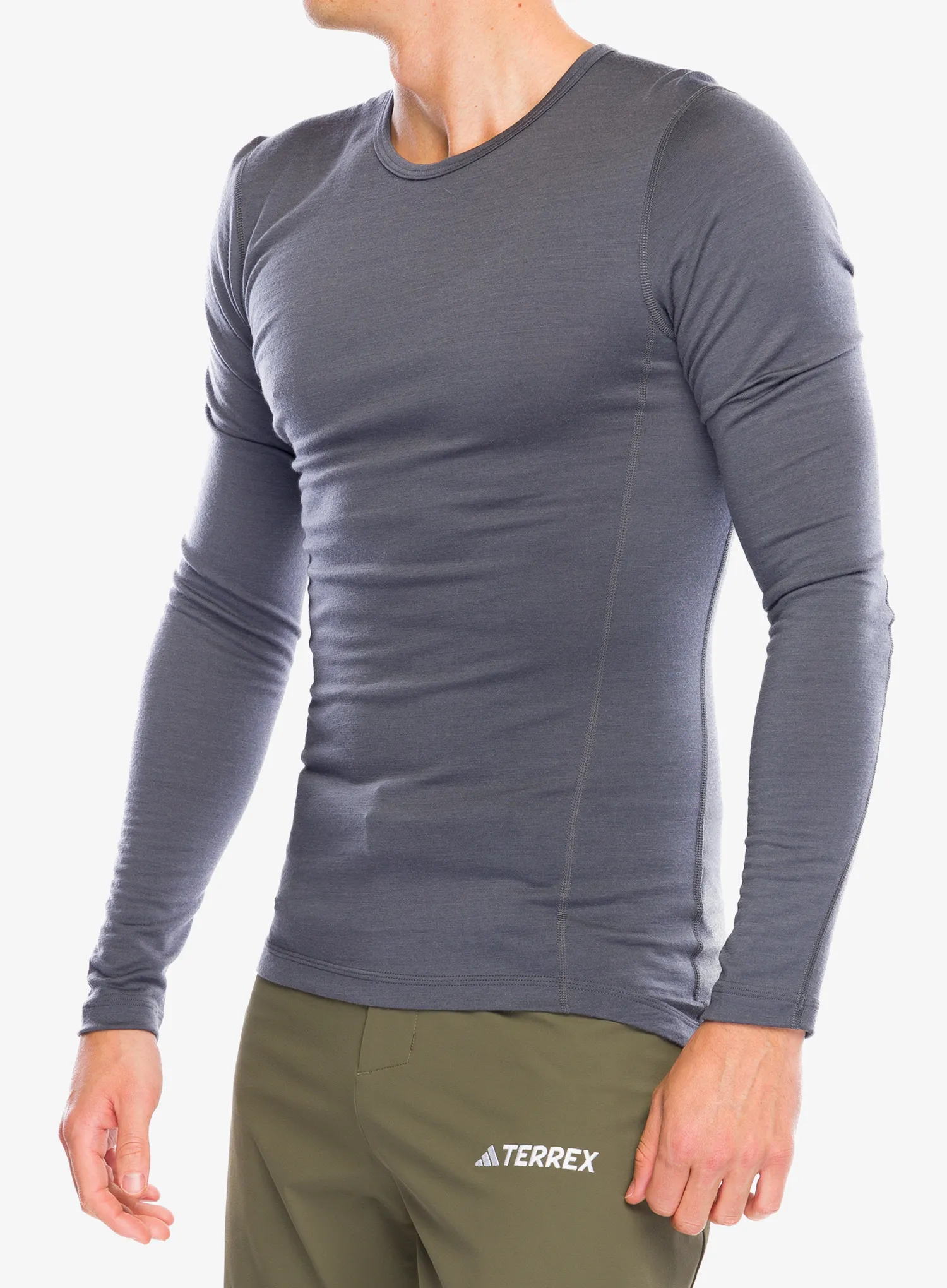 Termo flis jopa adidas TERREX Xperior Merino 200 Baselayer LS - grey five