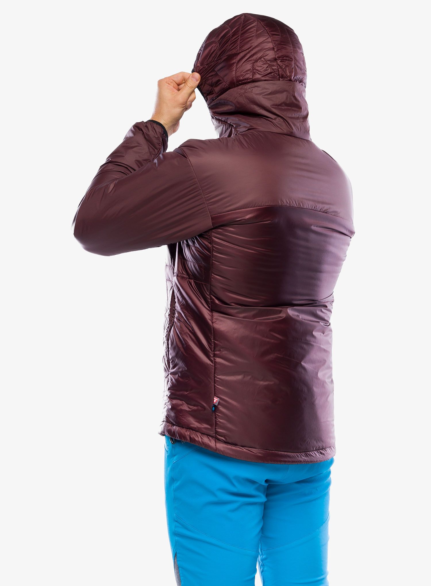 Sintetična jakna adidas TERREX Xperior Varilite PrimaLoft Hooded Jacket - shadow brown