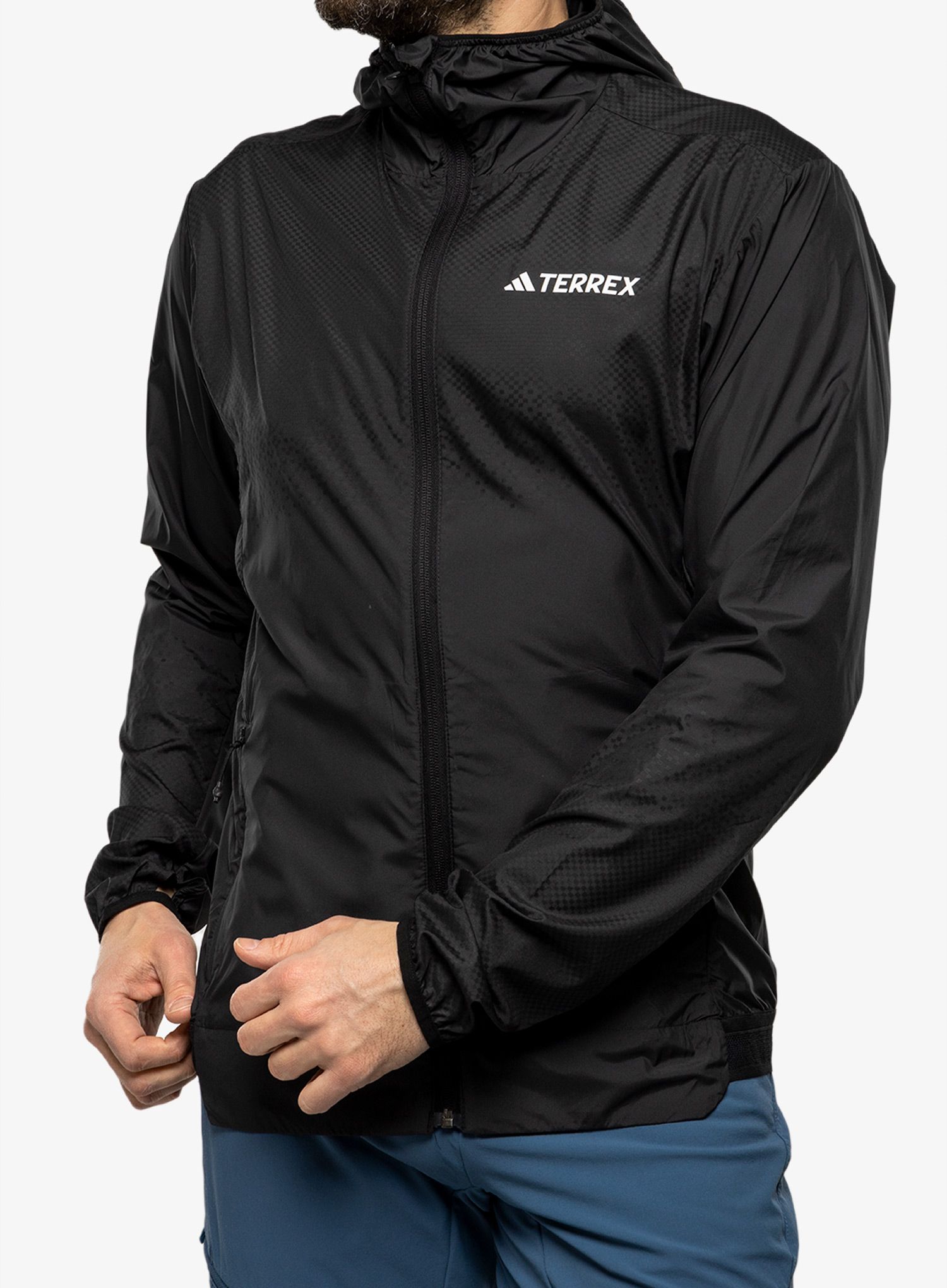 Moška jakna adidas TERREX Xperior Windweave Wind Jacket - black