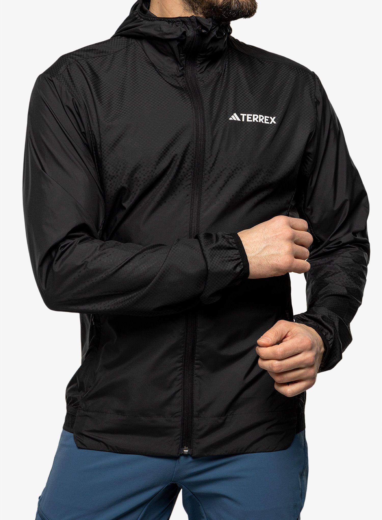 Moška jakna adidas TERREX Xperior Windweave Wind Jacket - black