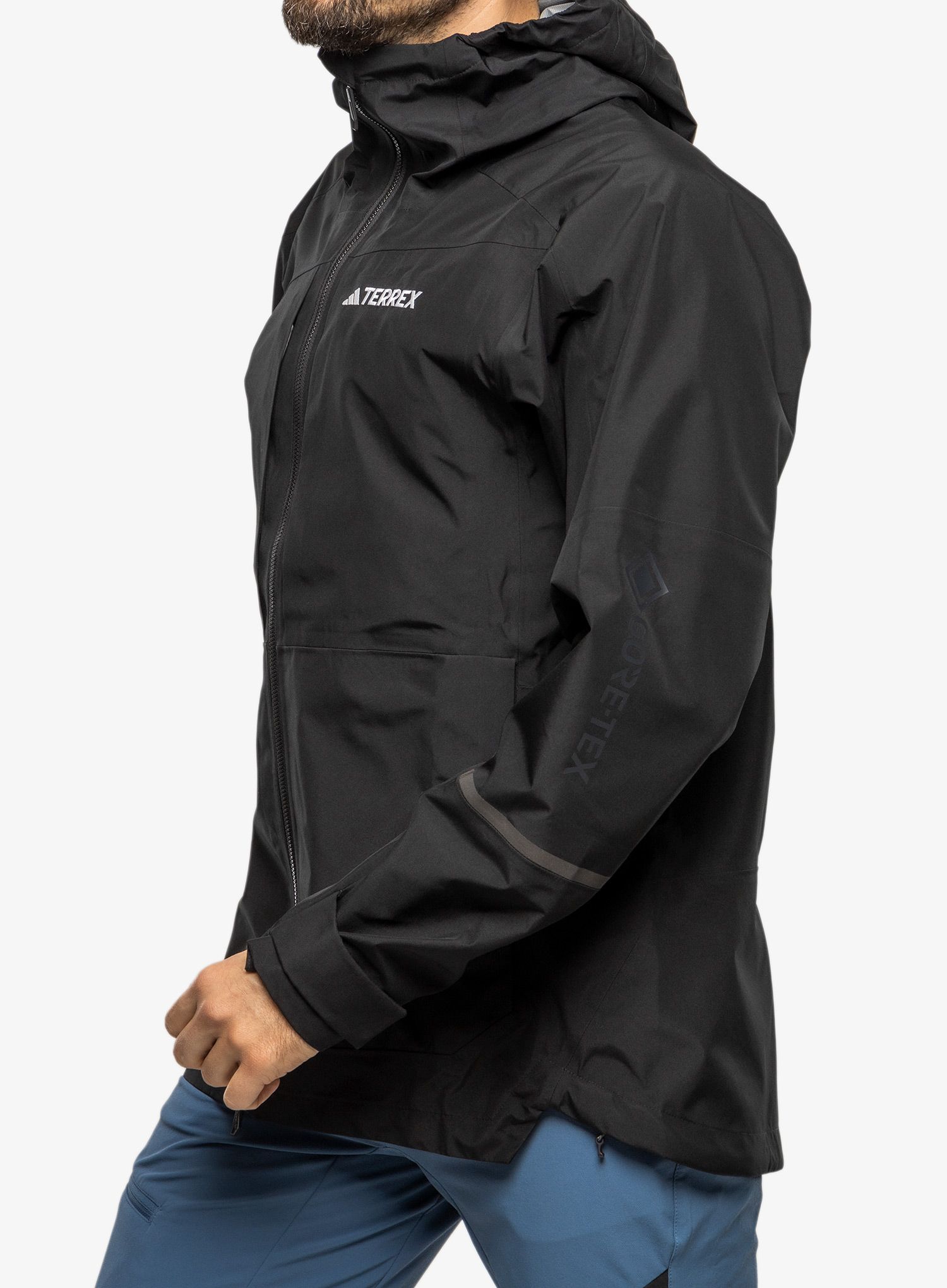 Nepremočljiva jakna adidas TERREX Xploric GORE-TEX Rain Jacket - black/black