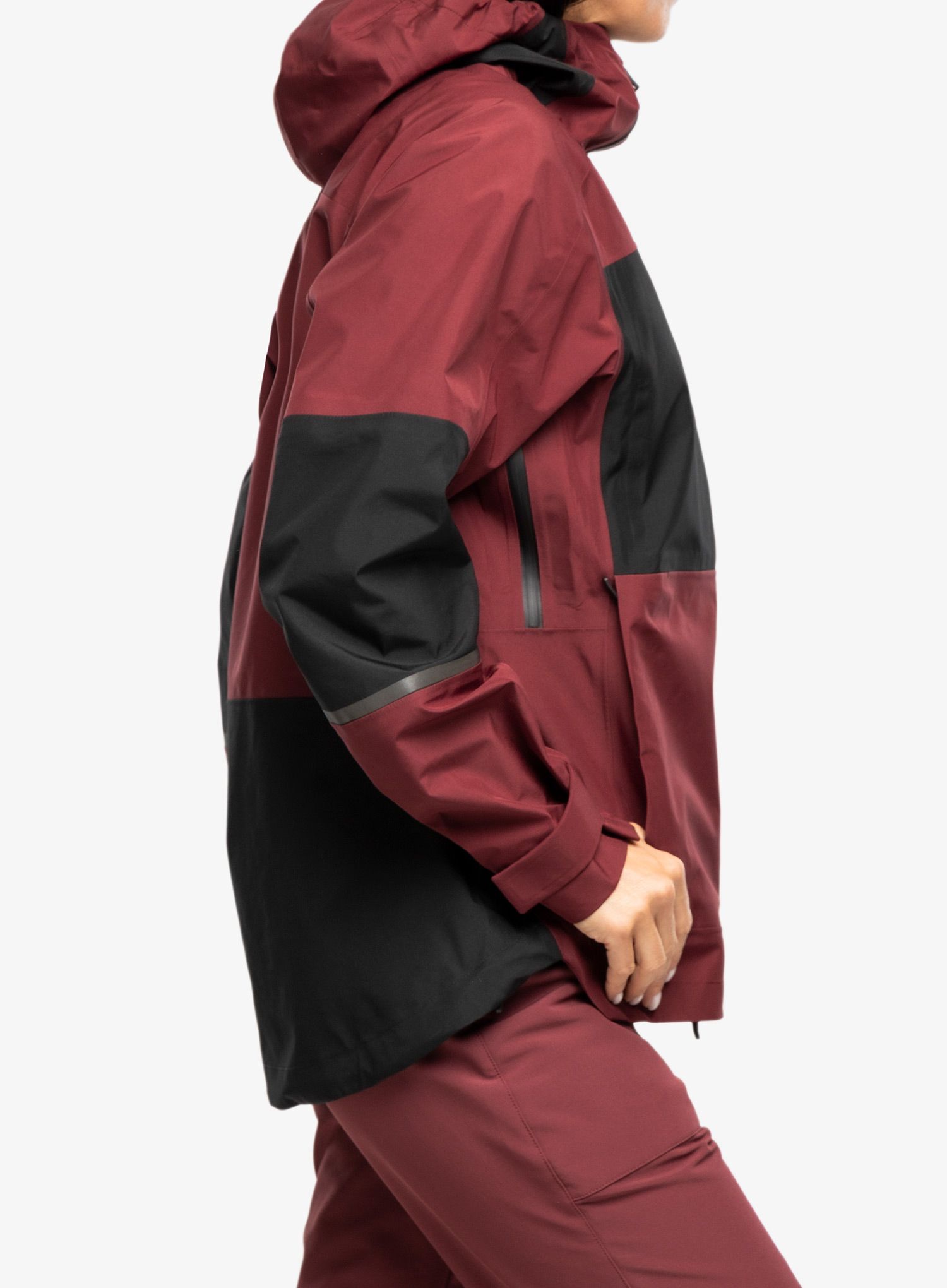 Ženska hardshell jakna adidas TERREX Xploric GORE-TEX Rain Jacket - shadow red/black