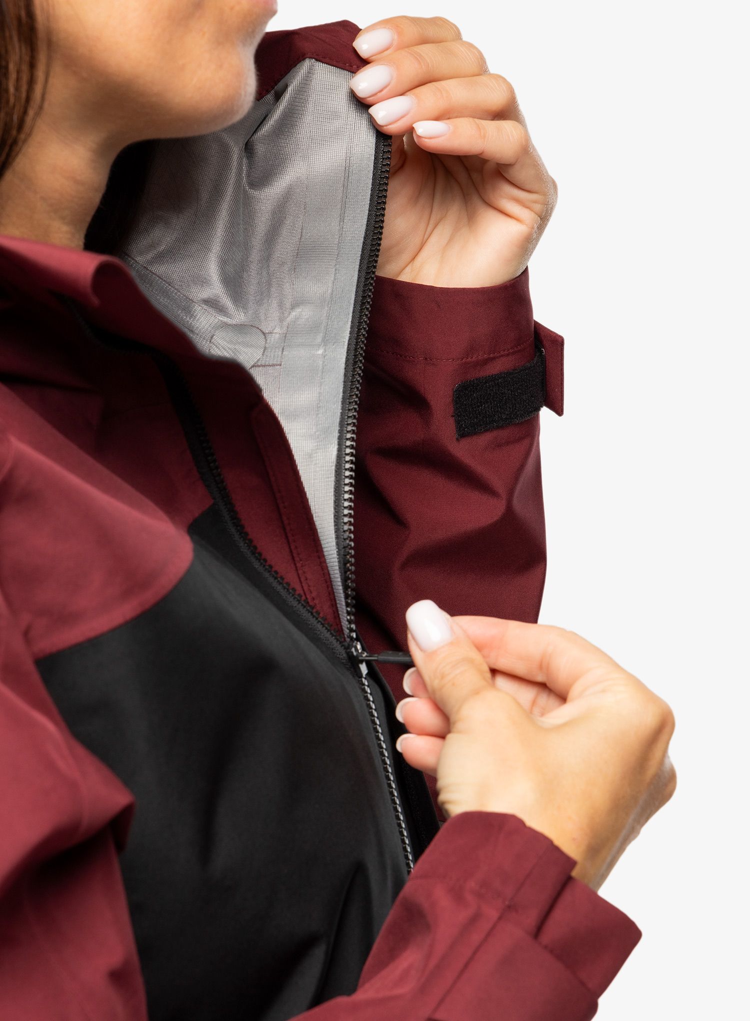 Ženska hardshell jakna adidas TERREX Xploric GORE-TEX Rain Jacket - shadow red/black