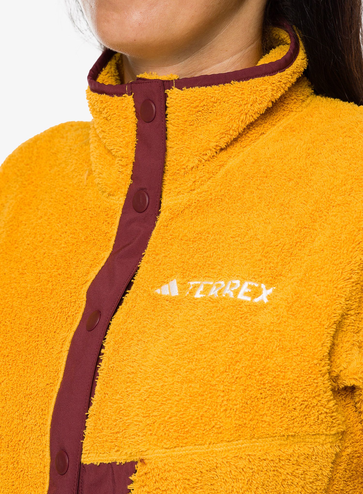 Ženski flis adidas TERREX Xploric High Pile Fleece Pullover - preyel