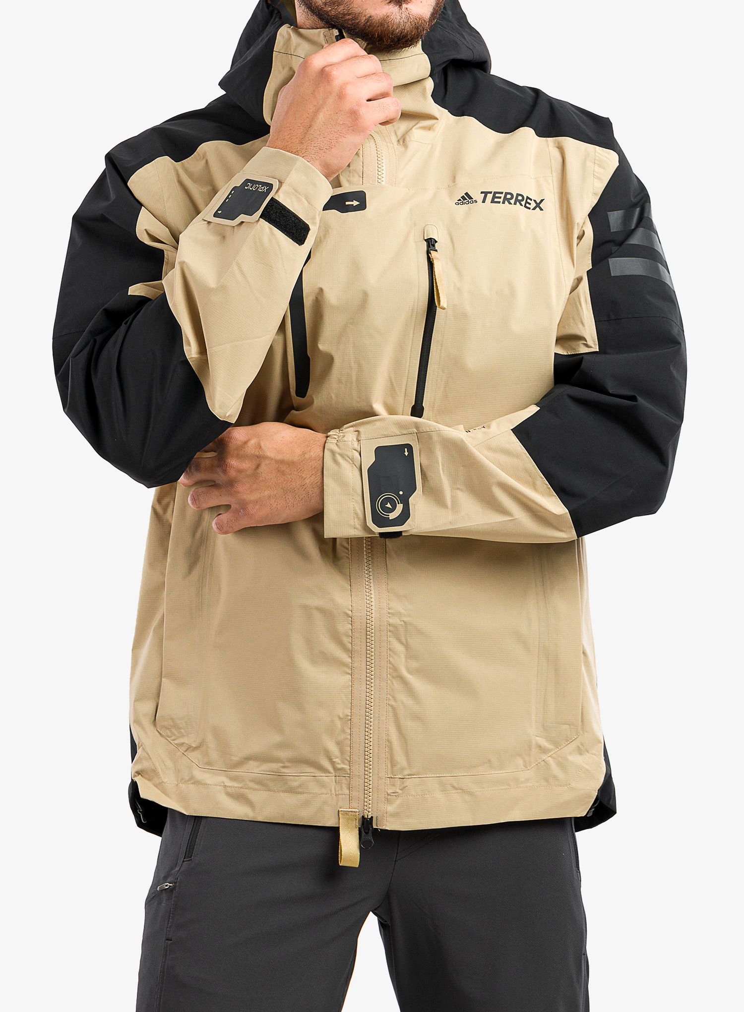 Moška jakna adidas TERREX Xploric - beige tone/black