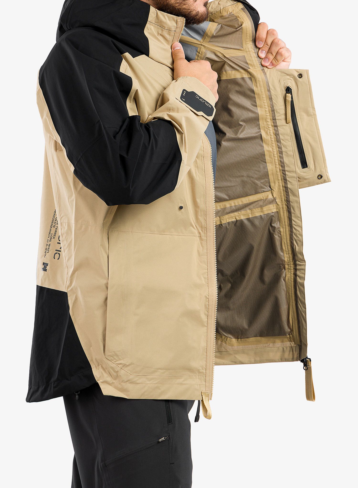 Moška jakna adidas TERREX Xploric - beige tone/black