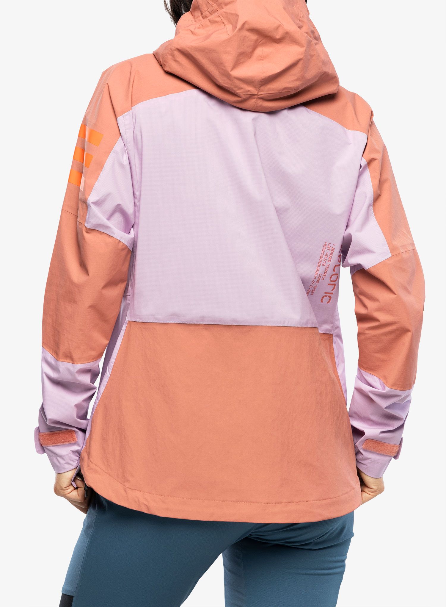 Ženska jakna adidas TERREX Xploric - bliss lilac/wonder red