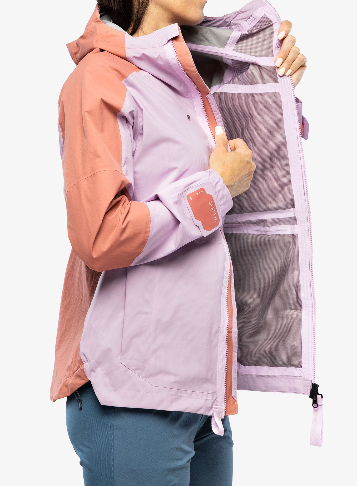 Ženska jakna adidas TERREX Xploric - bliss lilac/wonder red