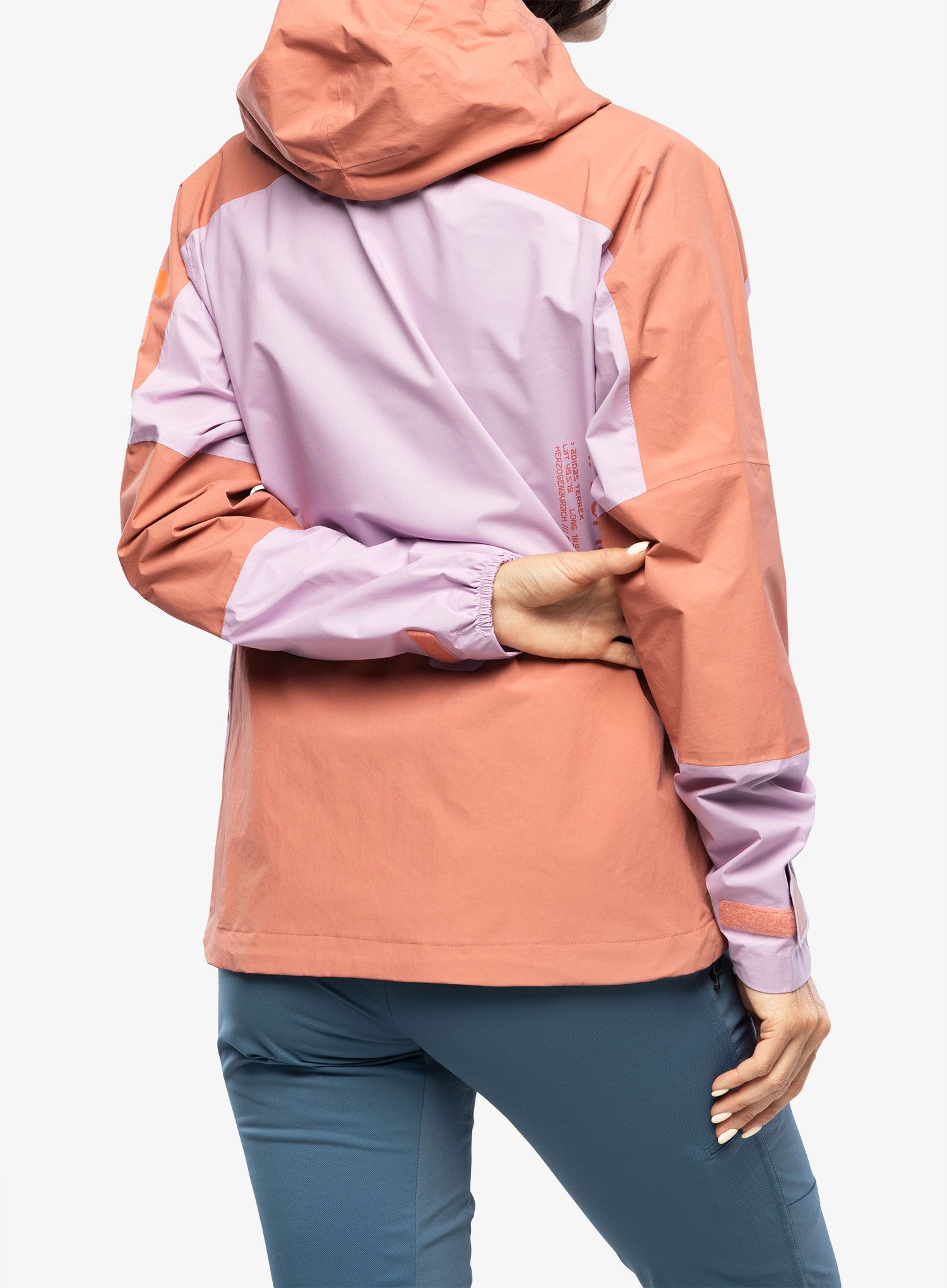 Ženska jakna adidas TERREX Xploric - bliss lilac/wonder red