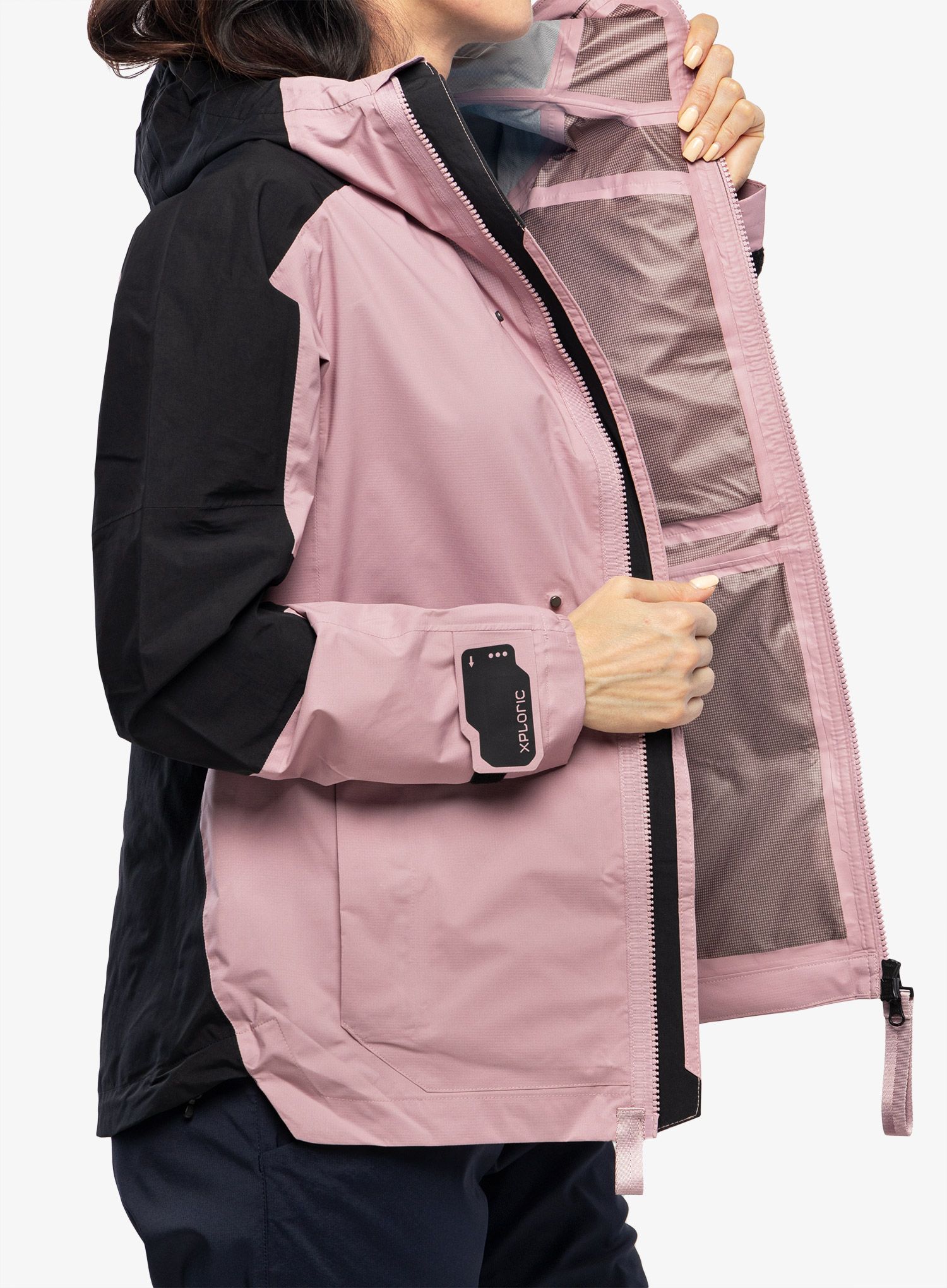 Ženska jakna adidas TERREX Xploric - magic mauve/black