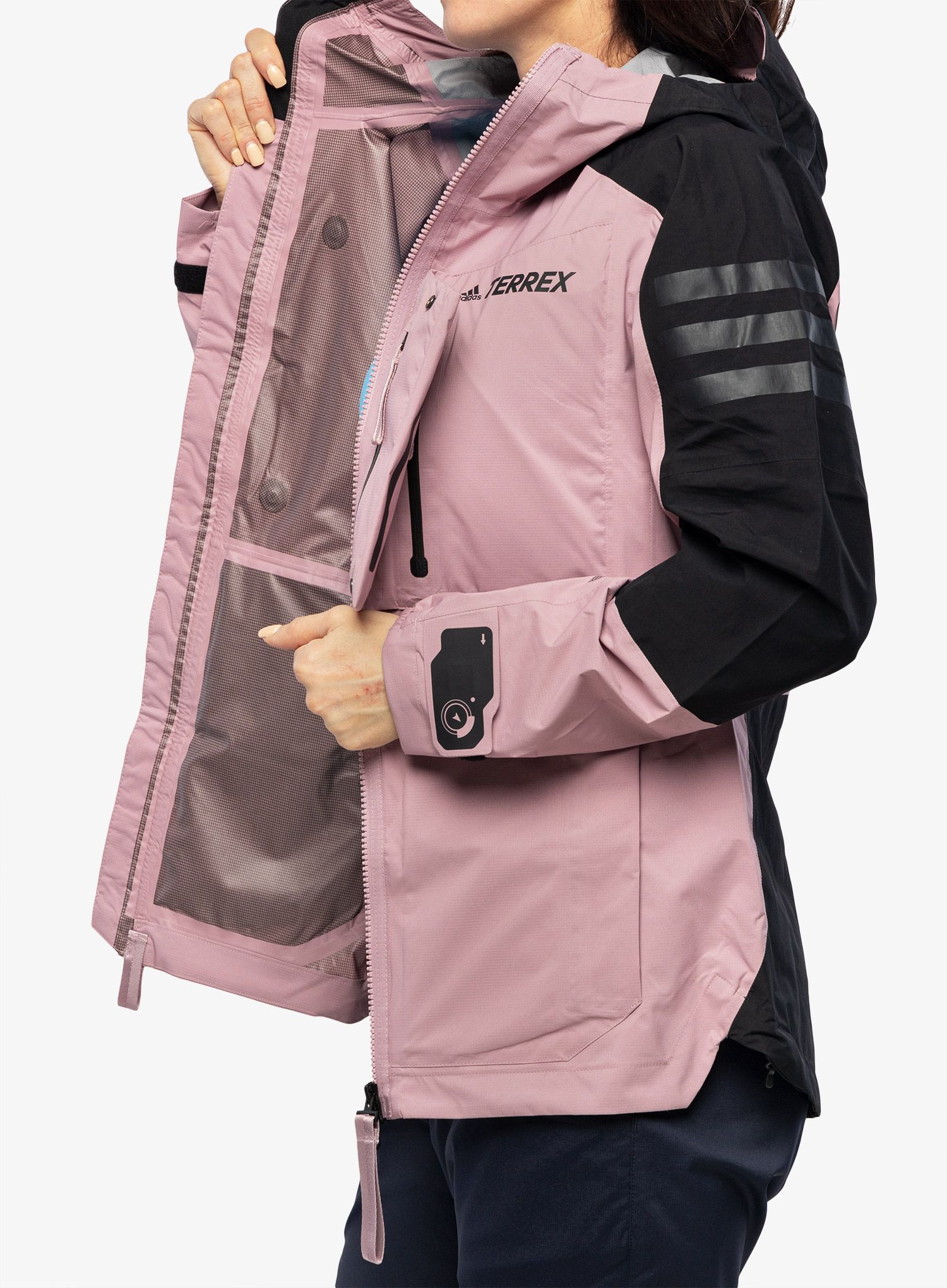 Ženska jakna adidas TERREX Xploric - magic mauve/black