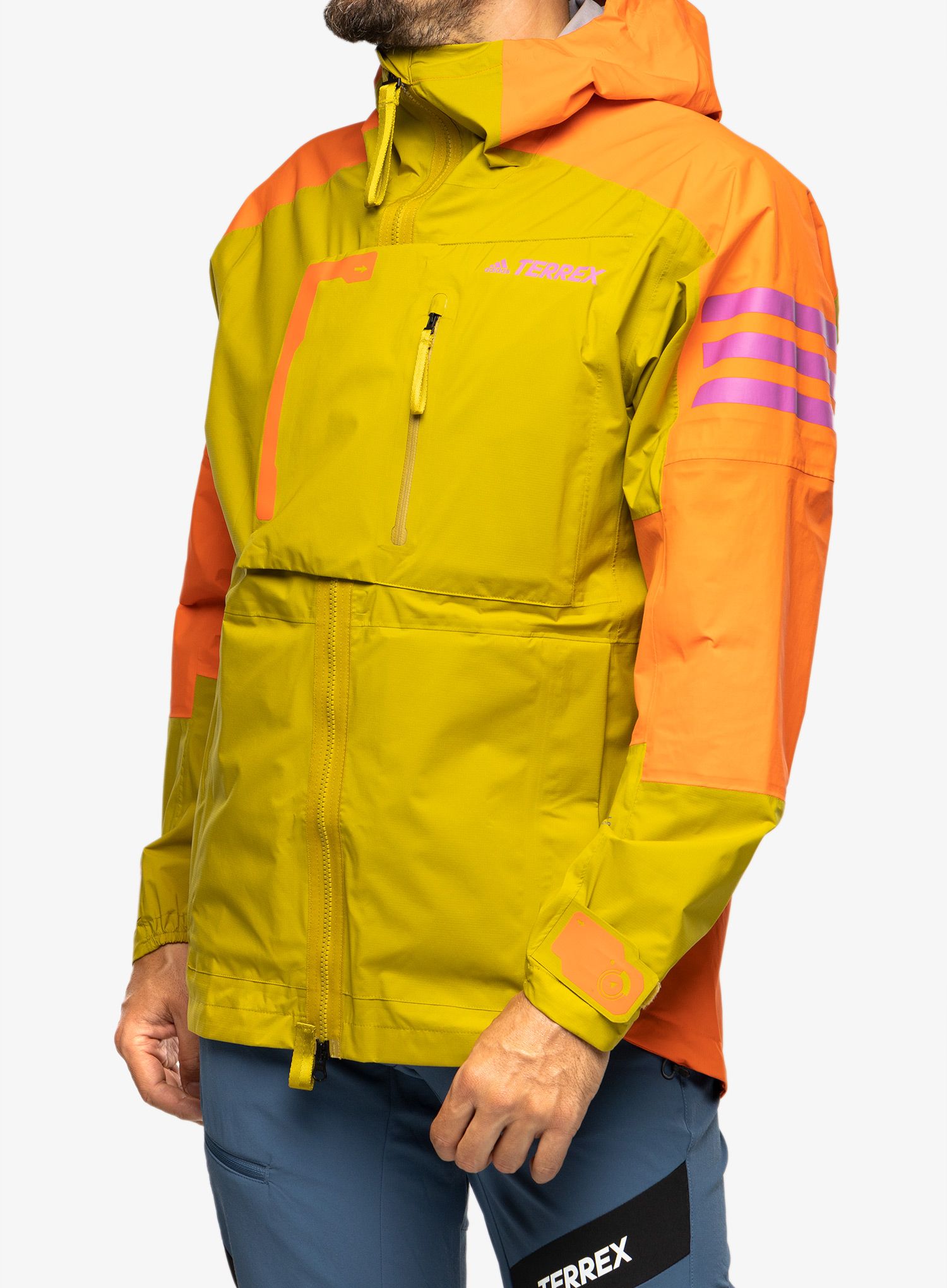 Moška jakna adidas TERREX Xploric - pulse olive/semi impact orange