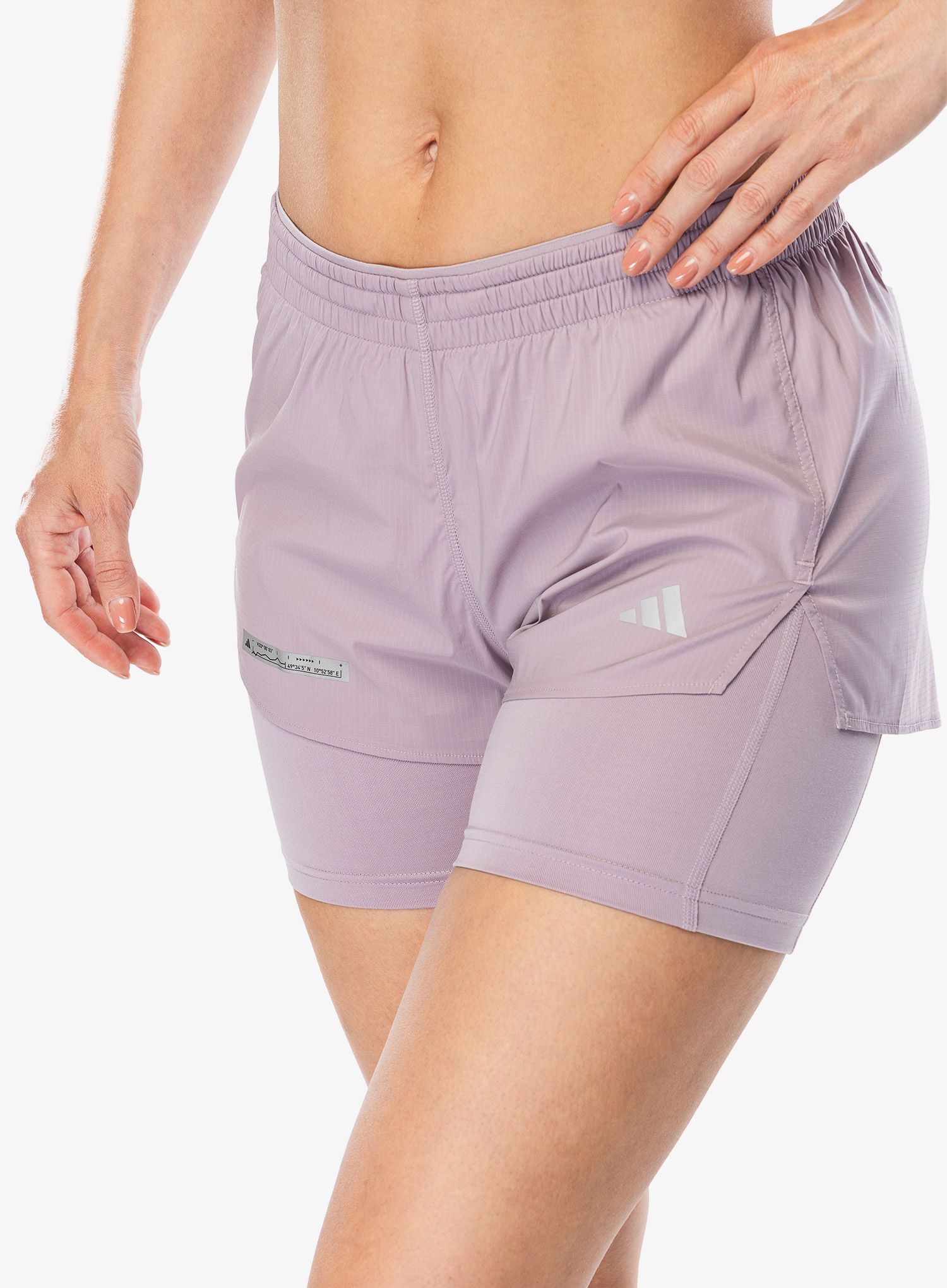 Ženske tekaške kratke hlače adidas Ultimate 2in1 Short - preloved fig