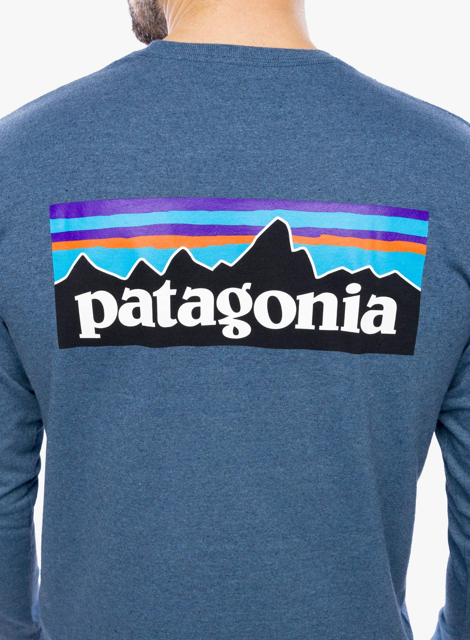 Jopica Patagonia L/S P-6 Logo Responsibili-Tee - utility blue