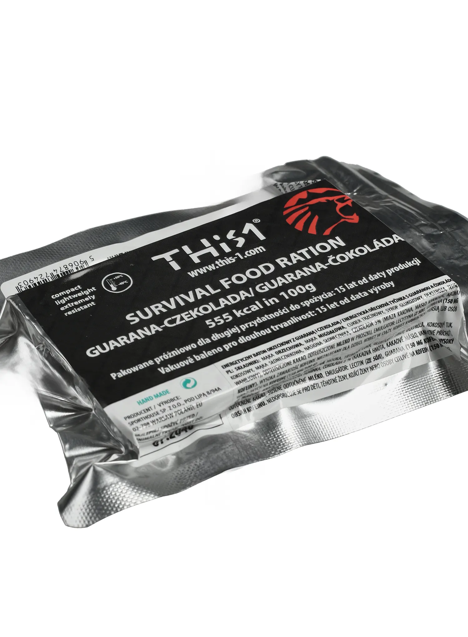 Energijska ploščica This-1 Survival Bar - nuts/guarana/chocolate