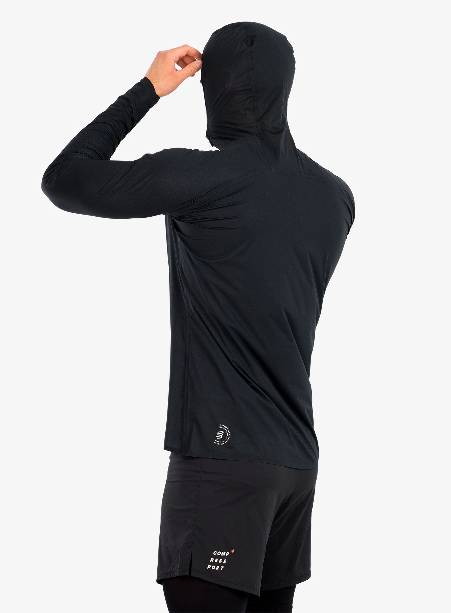 Moška tekaška jakna Compressport Hurricane Waterproof 10/10 Jacket - black