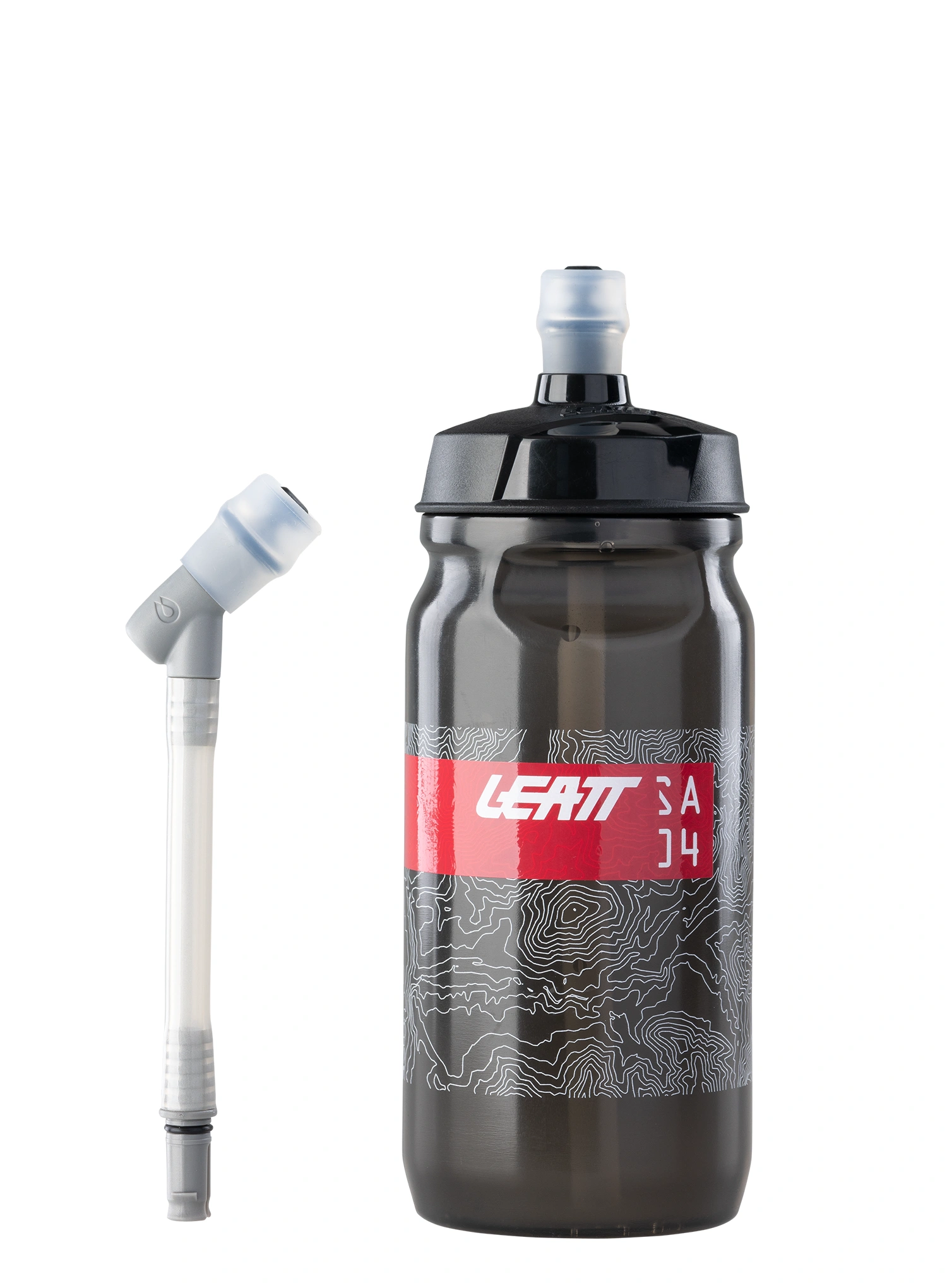 Kolesarski bidon Leatt Bottle SteadySip Convertible 600 ml - smoke