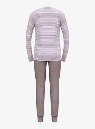 Dekliško termo spodnje perilo Odlo Active Warm Eco Set Set Long - misty lilac/gray ridge