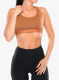 Športni nedrček Icebreaker Merino 125 ZoneKnit Racerback Bra - dusty clay/carob/cb