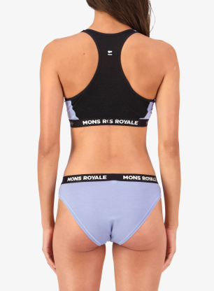 Športni nedrček Mons Royale Sierra Merino Sports Bra - skyline/black